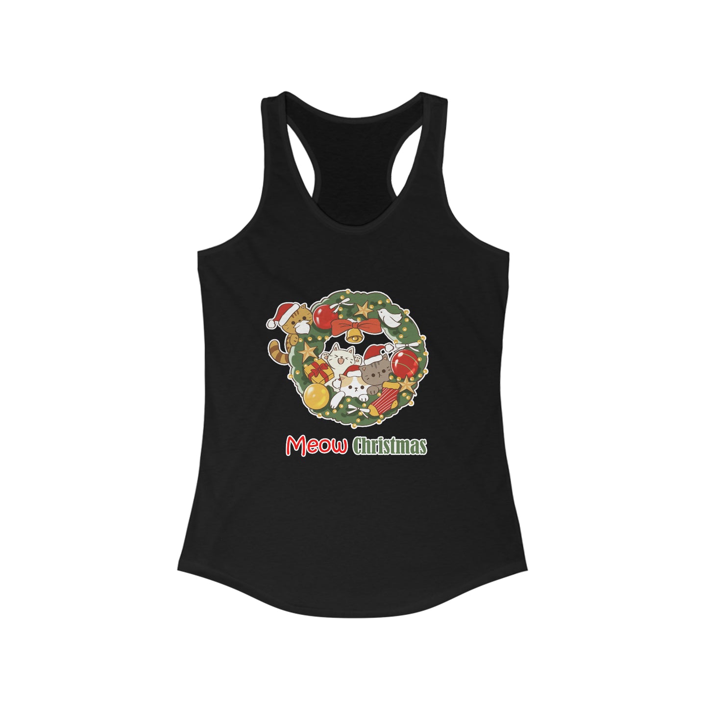 Meow Christmas - Women's Ideal Racerback Tank