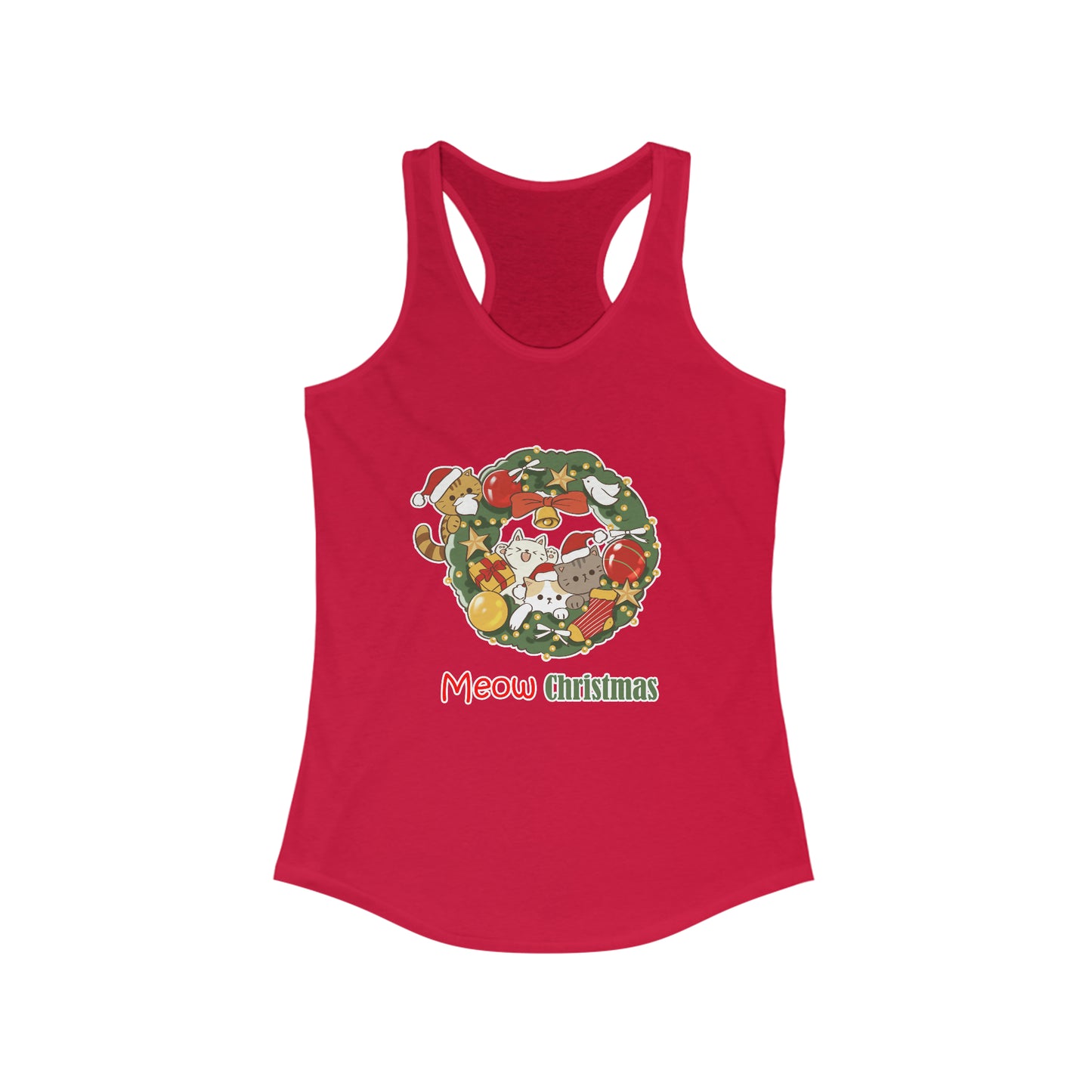 Meow Christmas - Women's Ideal Racerback Tank