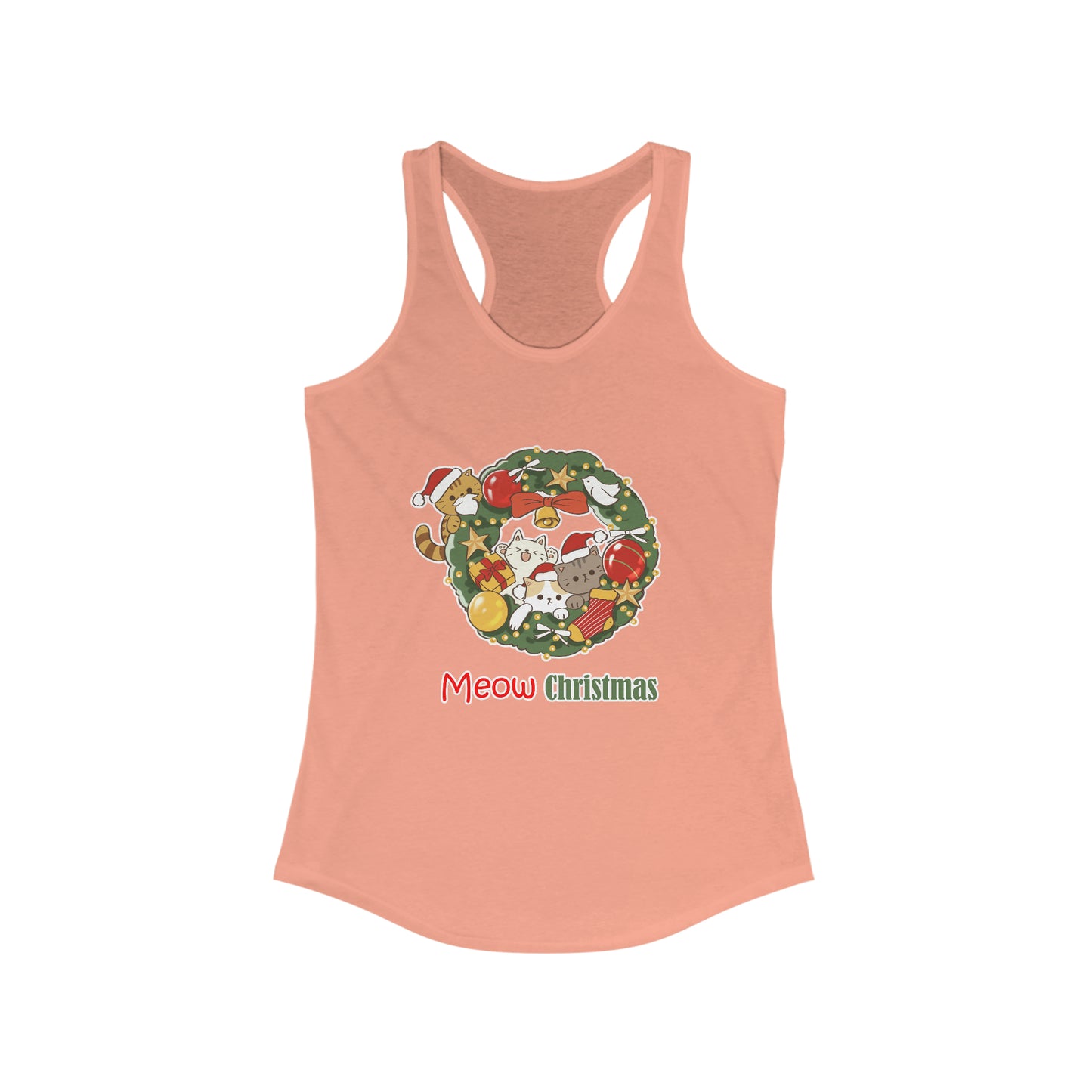 Meow Christmas - Women's Ideal Racerback Tank