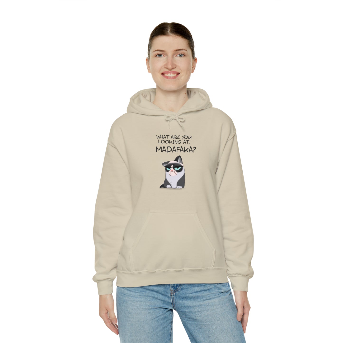 What you're looking at, Madafaka? - Unisex Heavy Blend™ Hooded Sweatshirt