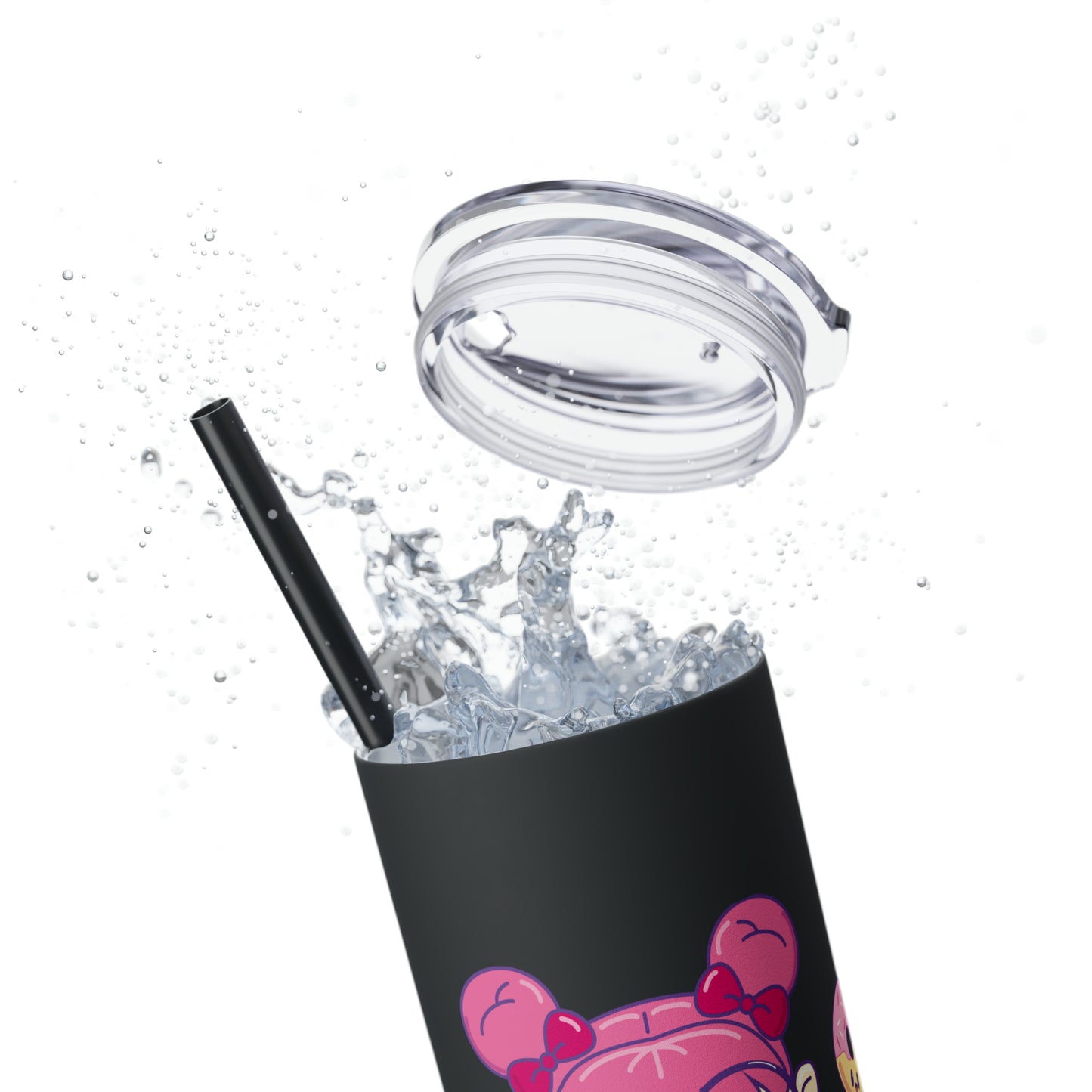 Geek Girl - Skinny Tumbler with Straw, 20oz