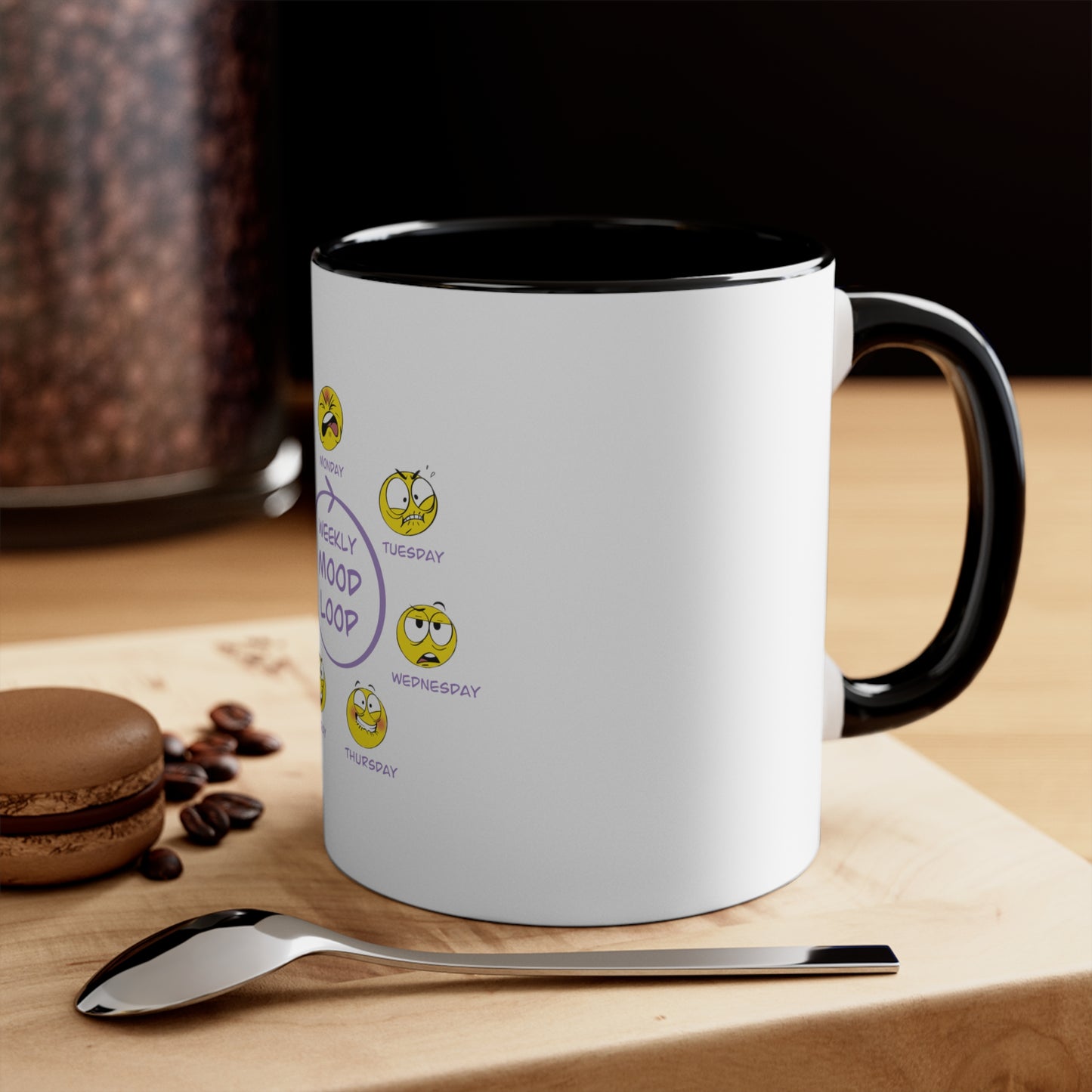 Weekly  Mood Loop - Accent Coffee Mug, 11oz