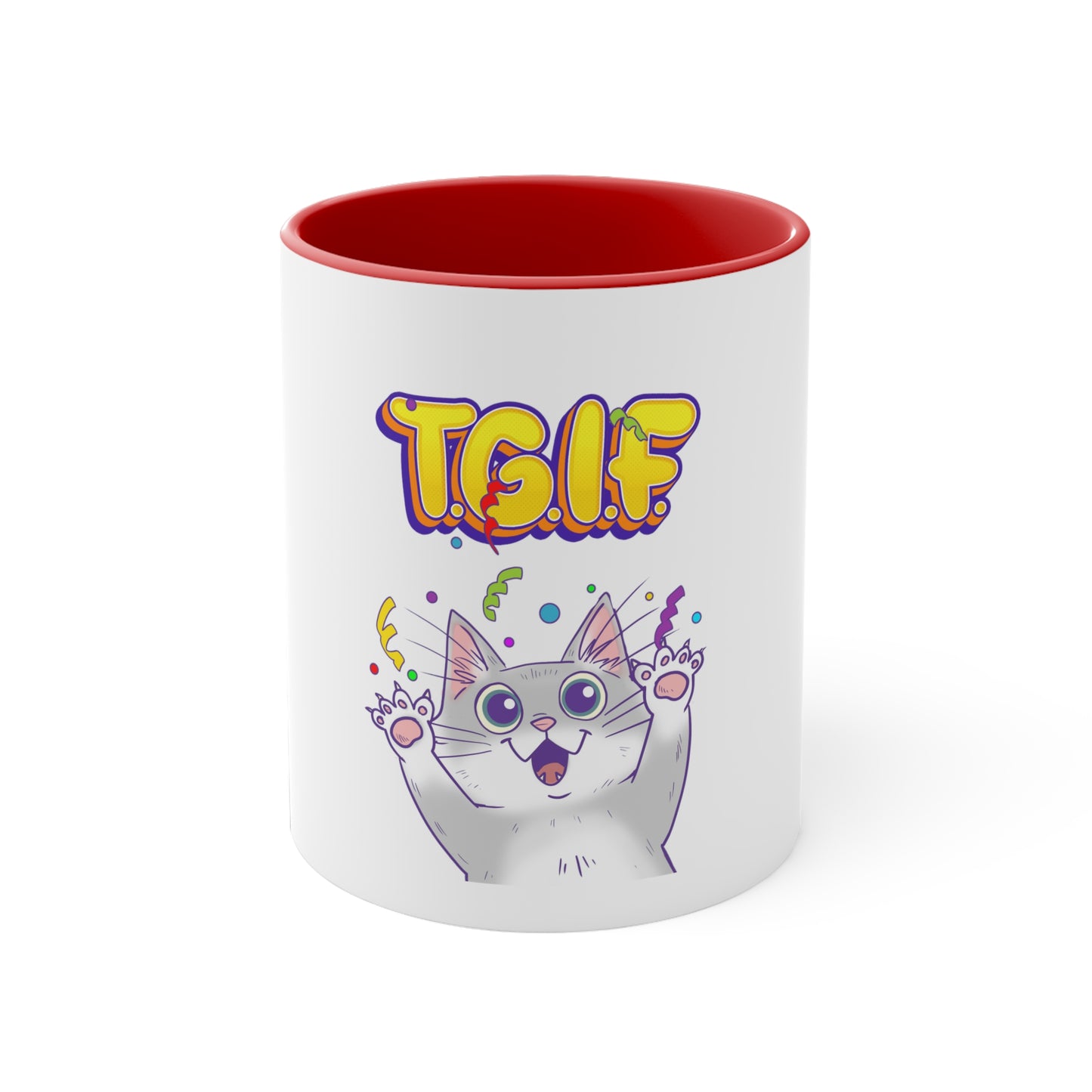 Thank God Is Friday - Accent Coffee Mug, 11oz