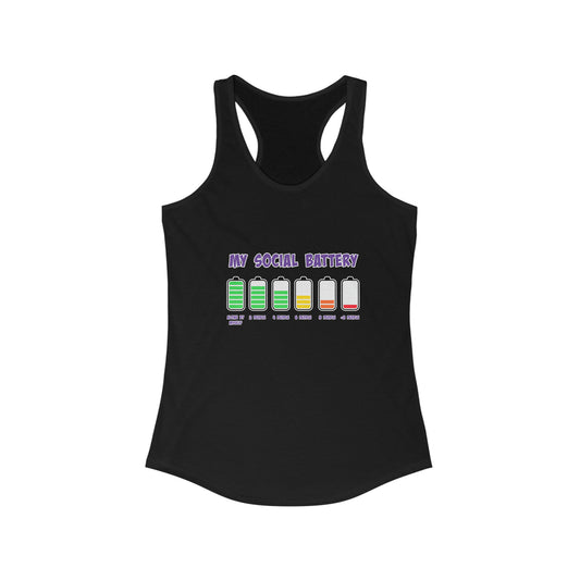 Social Battery - Women's Ideal Racerback Tank