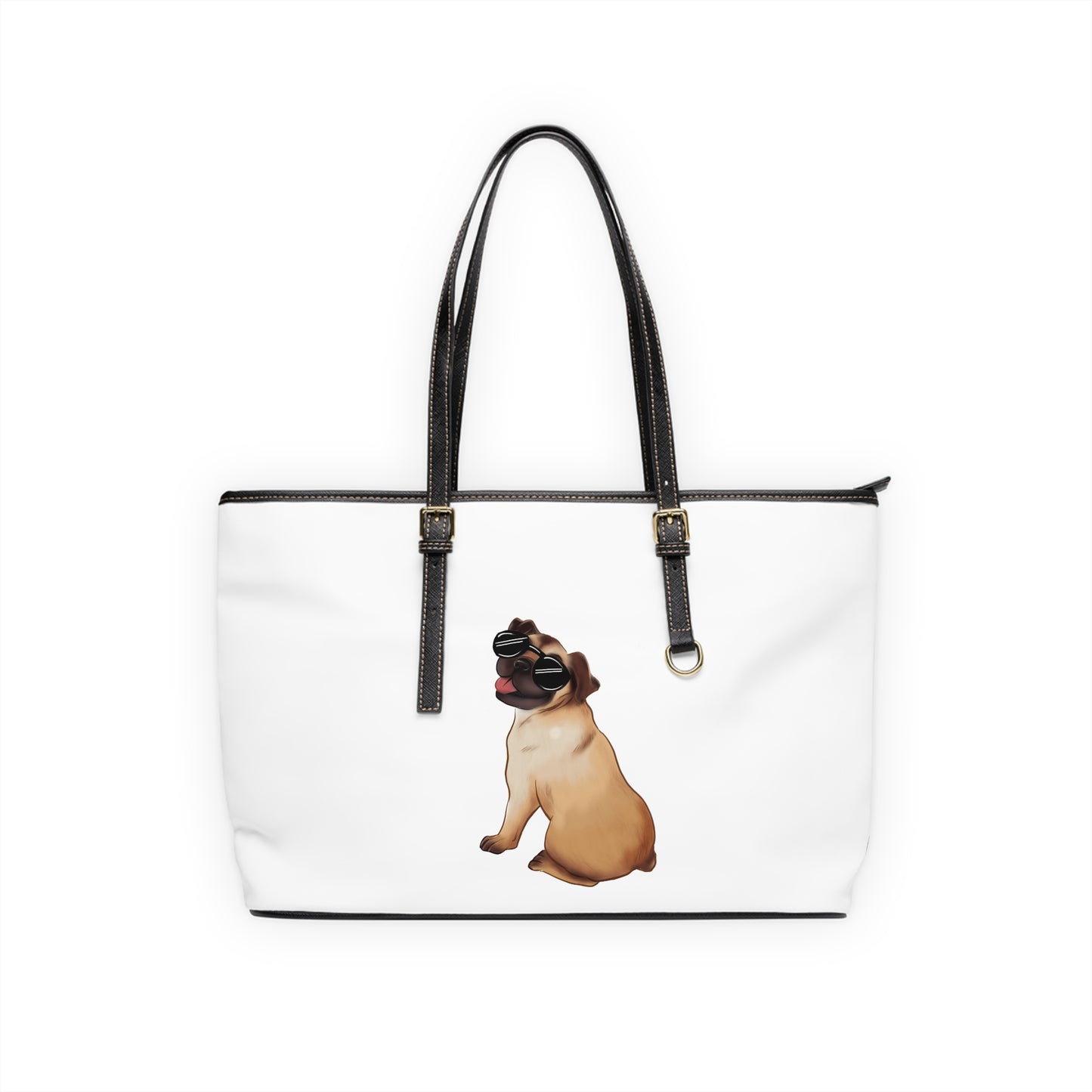 Pug - PU Leather Shoulder Bag