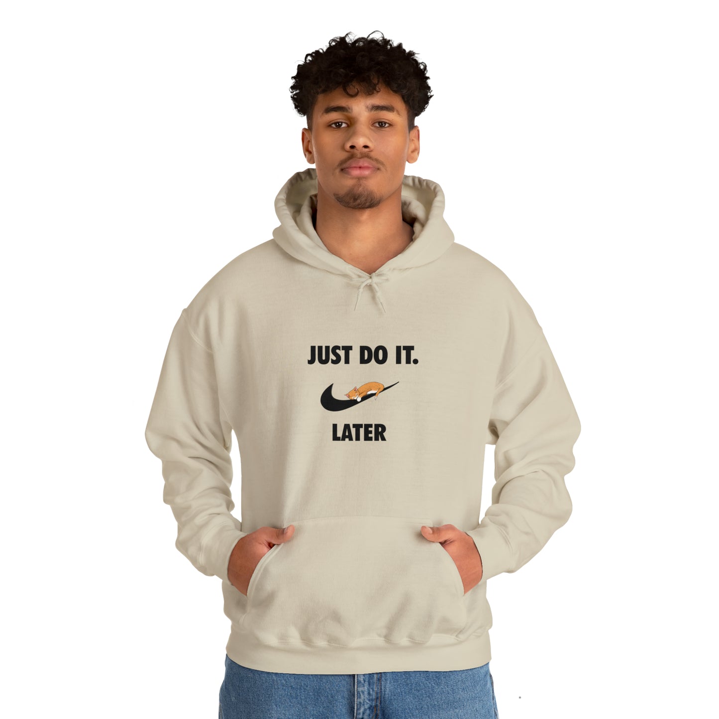 Just do it later - Unisex Heavy Blend™ Hooded Sweatshirt