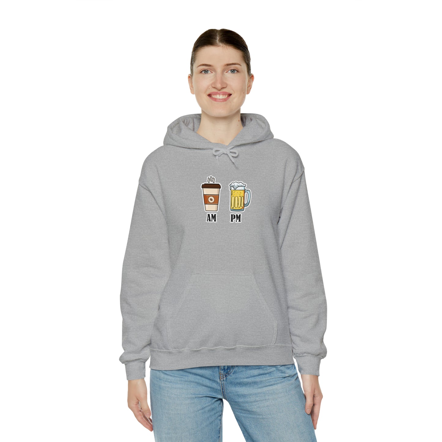 AM/PM - Unisex Heavy Blend™ Hooded Sweatshirt