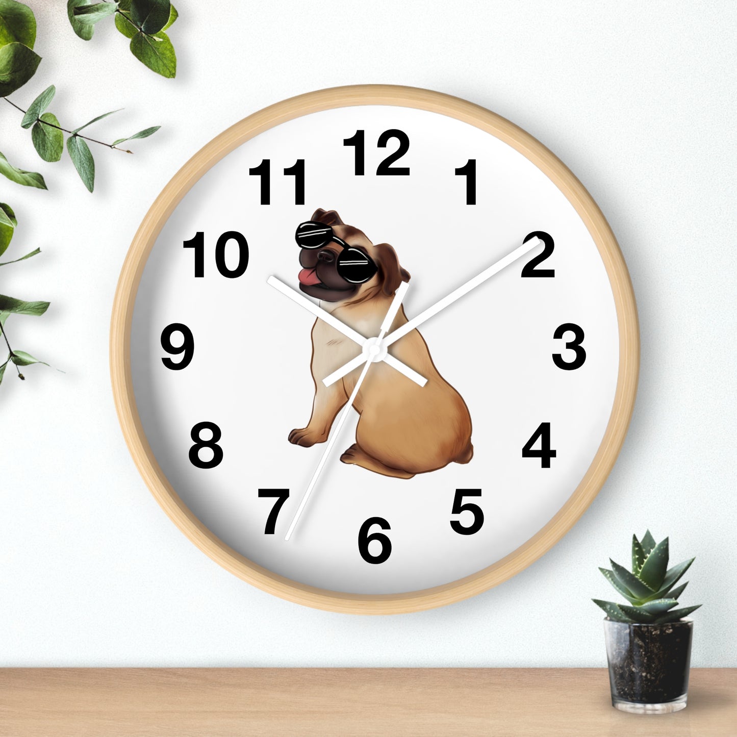 Pug - Wall Clock