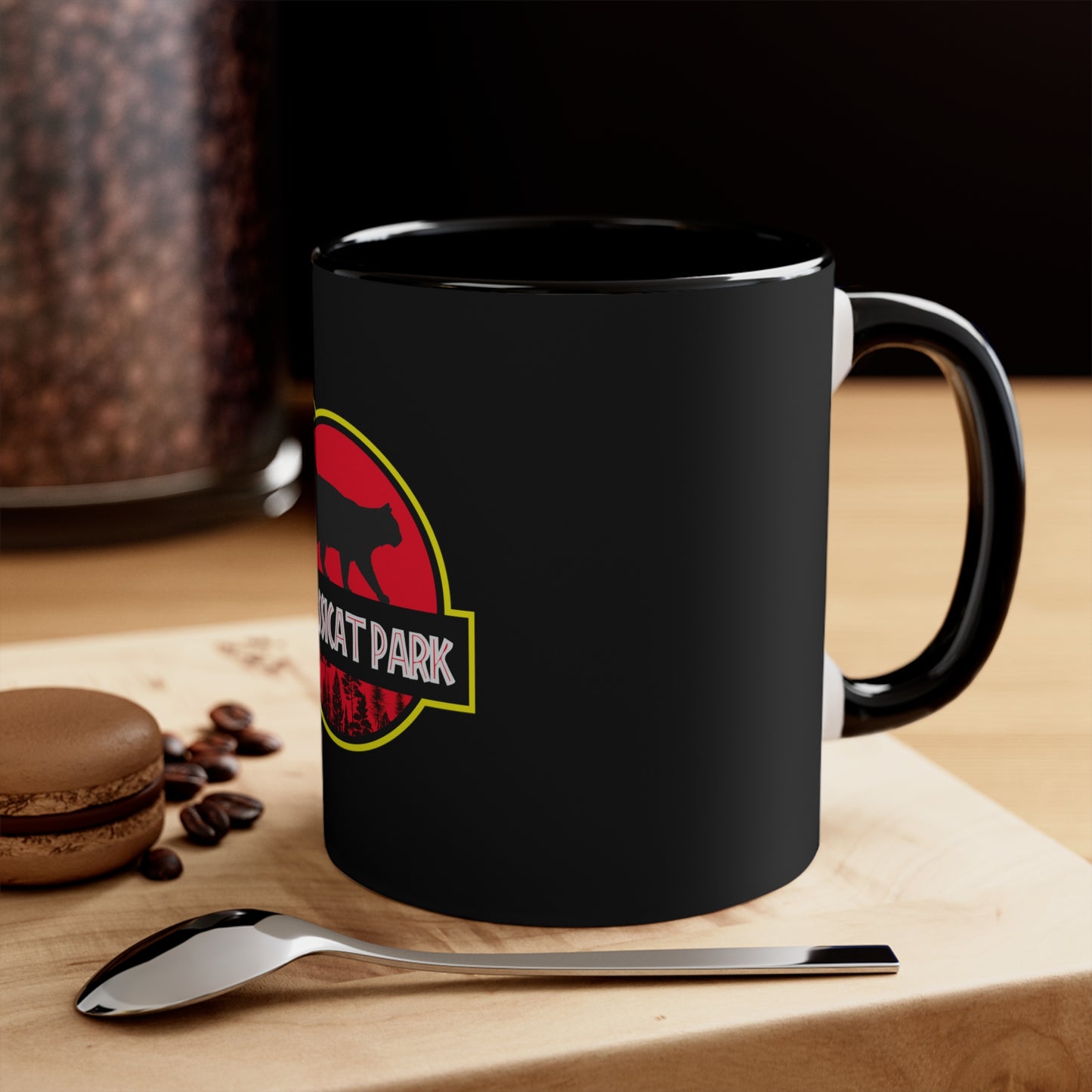 Jurassicat Park - Accent Coffee Mug, 11oz