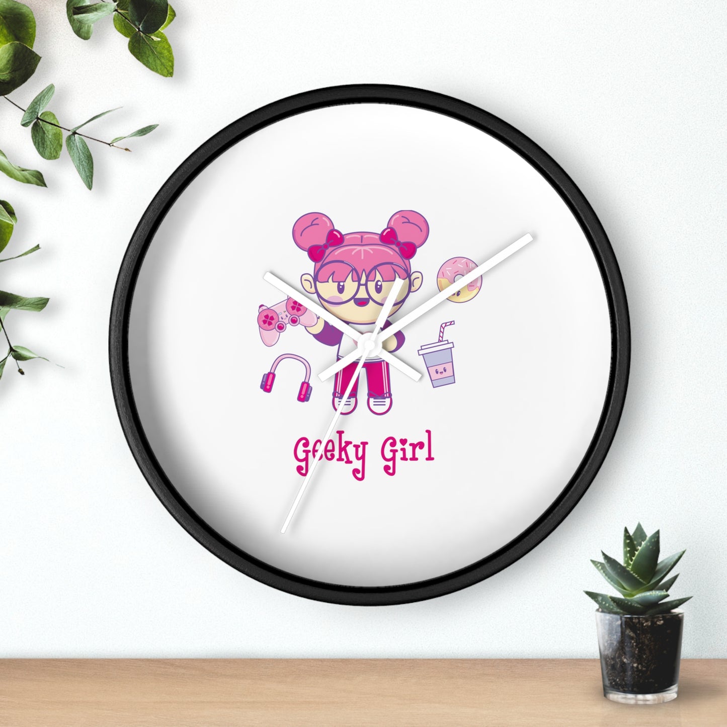 Geek Girl - Wall Clock