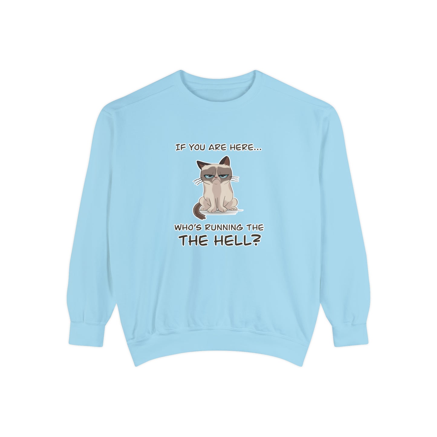 Hell Cat - Unisex Garment-Dyed Sweatshirt