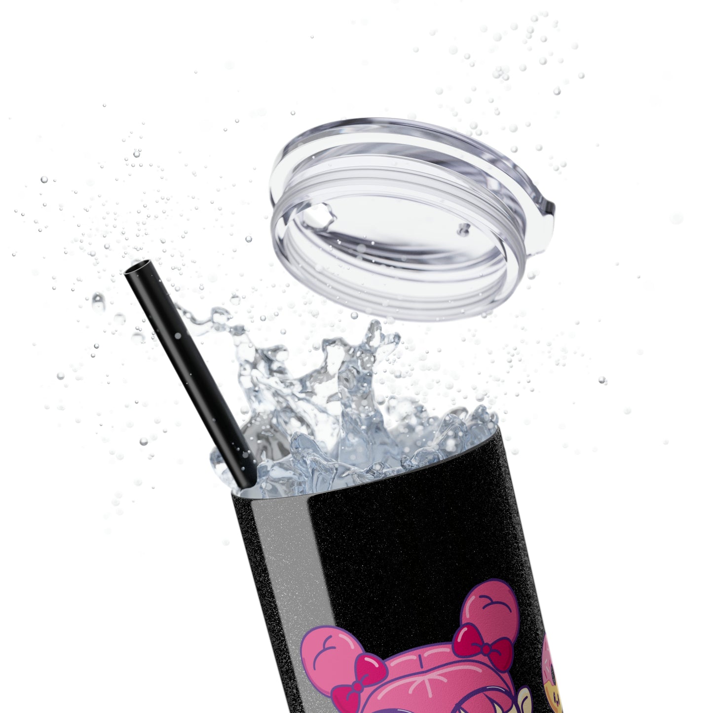 Geek Girl - Skinny Tumbler with Straw, 20oz