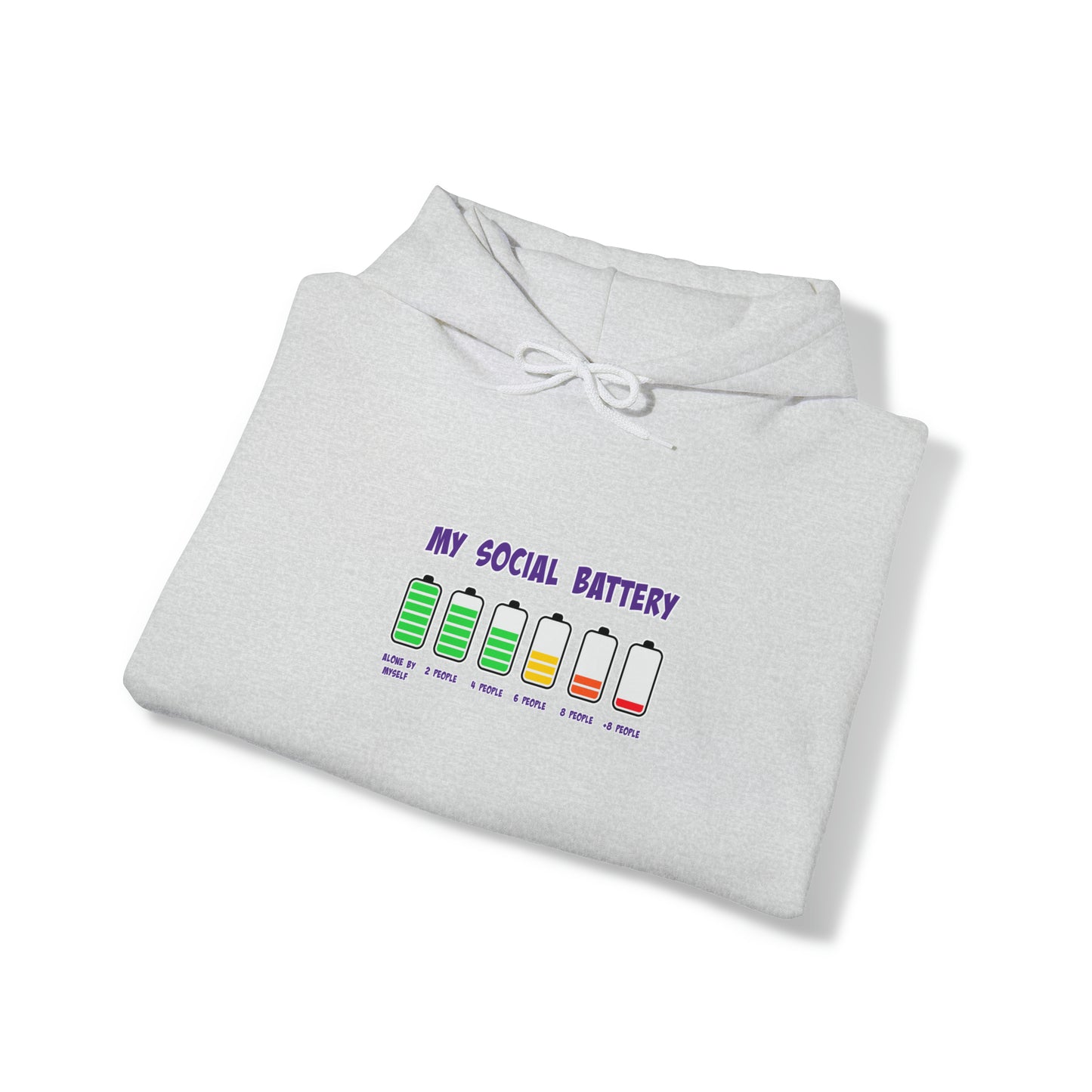 Social Battery - Unisex Heavy Blend™ Hooded Sweatshirt