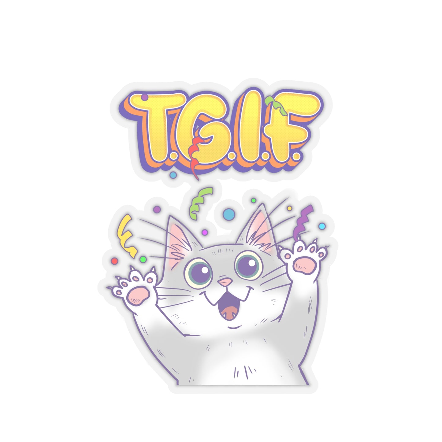 Thank God Is Friday - Kiss-Cut Stickers