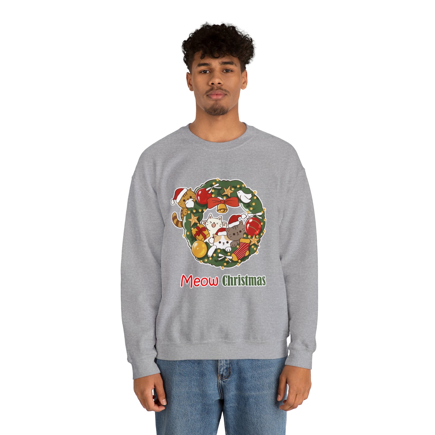 Meow Christmas - Unisex Heavy Blend™ Crewneck Sweatshirt