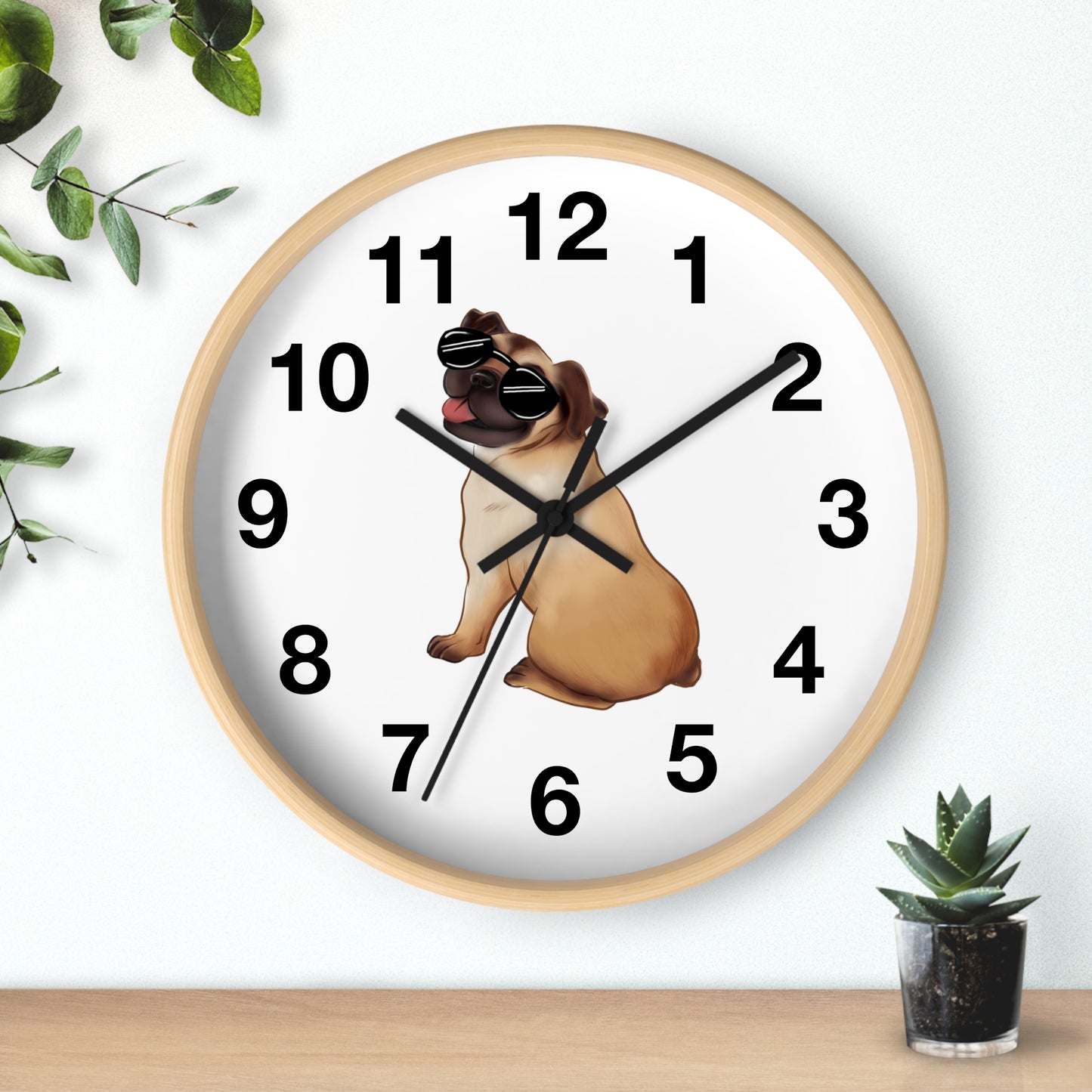 Pug - Wall Clock