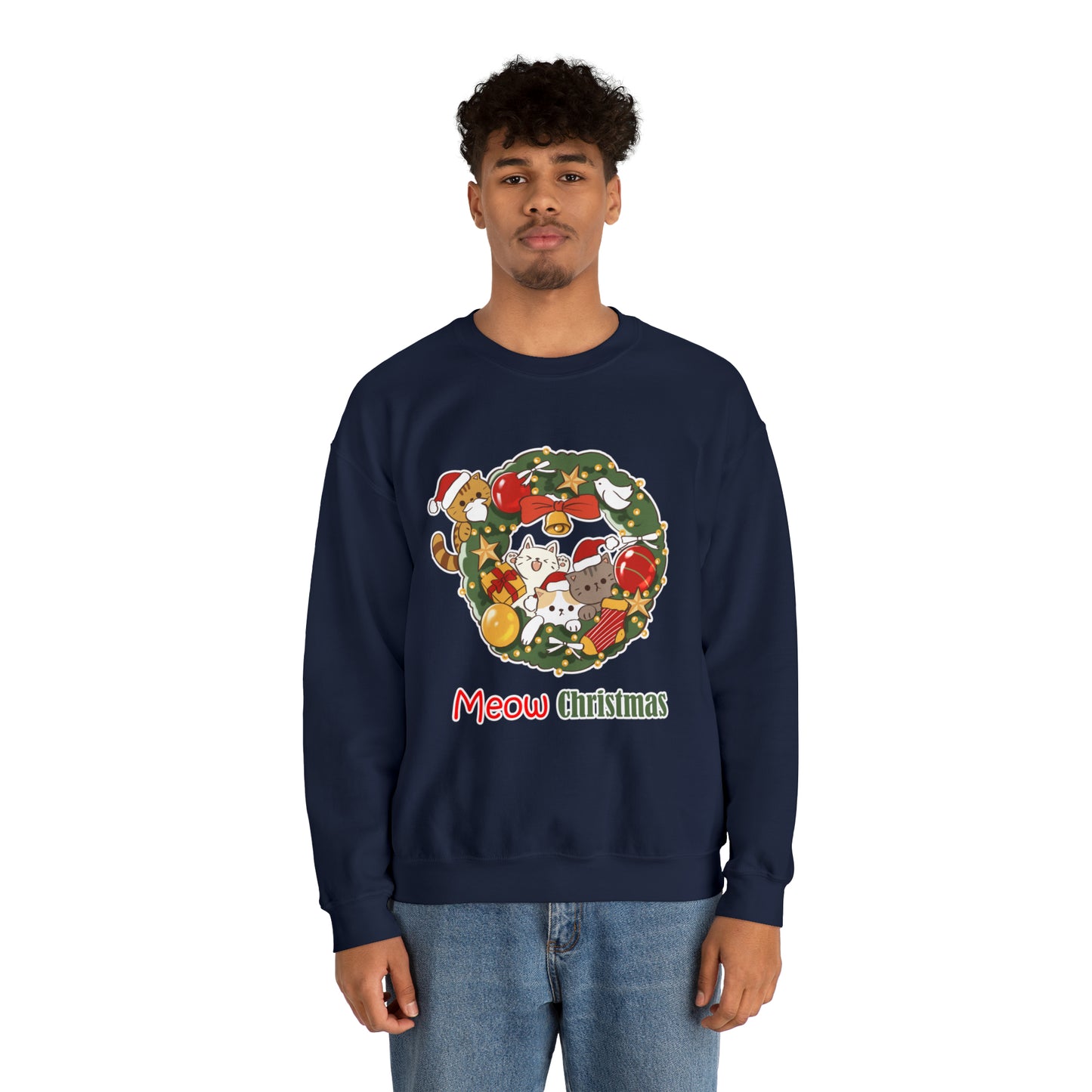 Meow Christmas - Unisex Heavy Blend™ Crewneck Sweatshirt