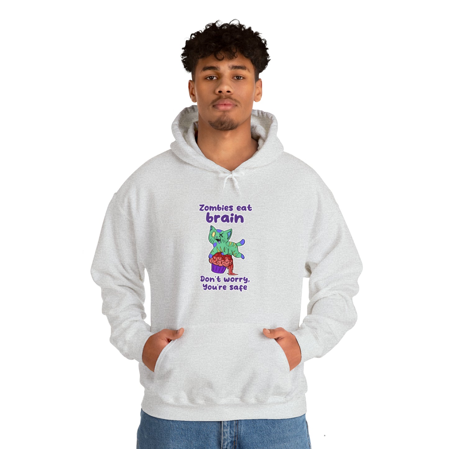 Zombie Cat - Unisex Heavy Blend™ Hooded Sweatshirt