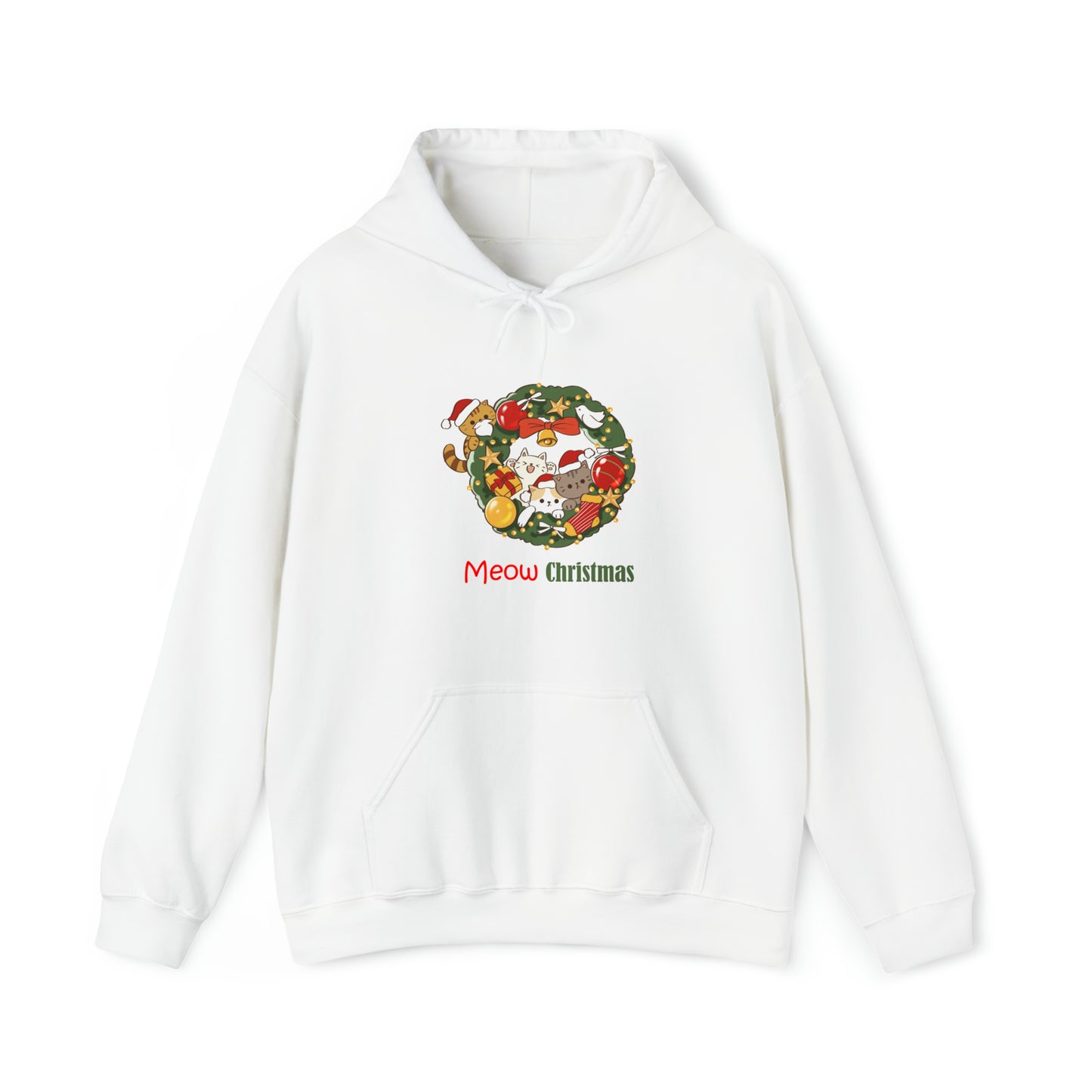 Meow Christmas - Unisex Heavy Blend™ Hooded Sweatshirt