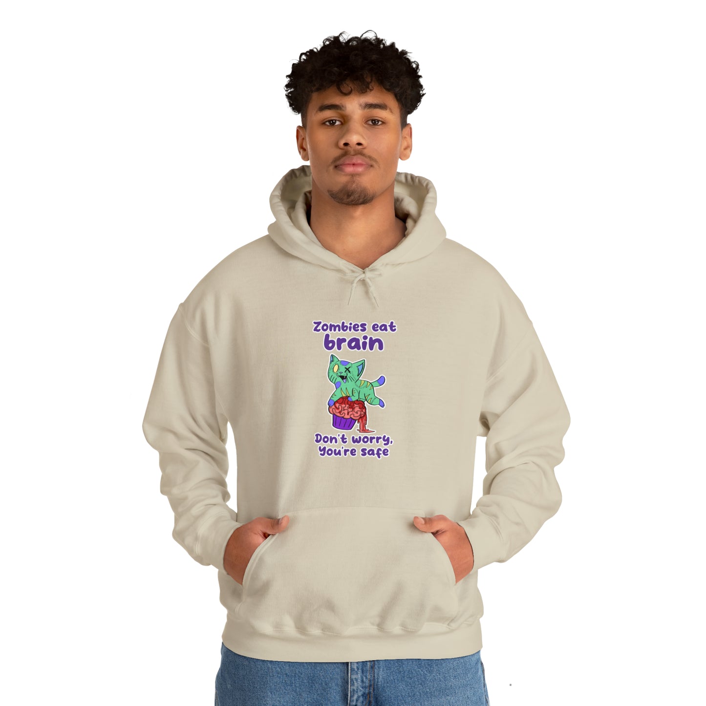 Zombie Cat - Unisex Heavy Blend™ Hooded Sweatshirt