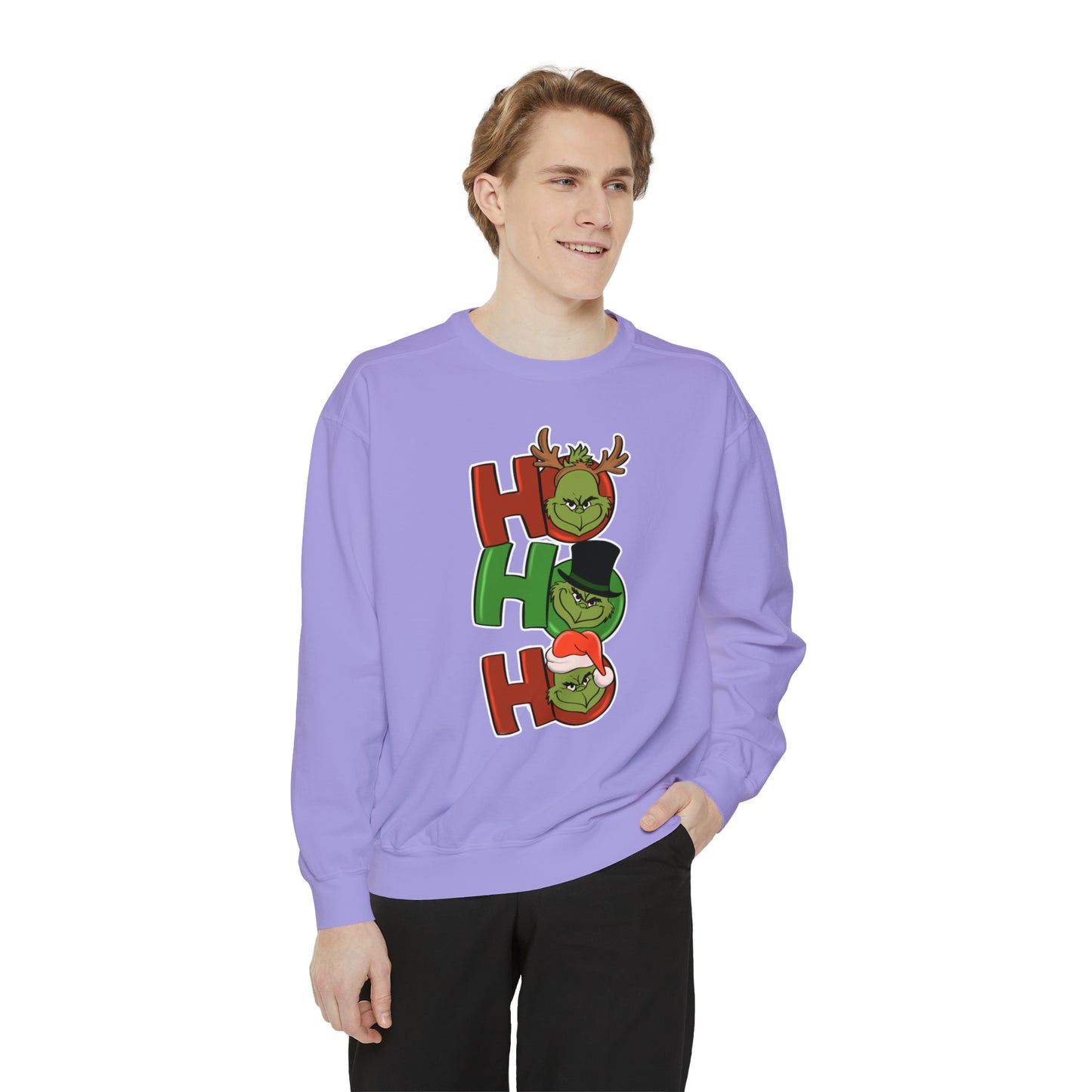 Grinch - Unisex Garment-Dyed Sweatshirt