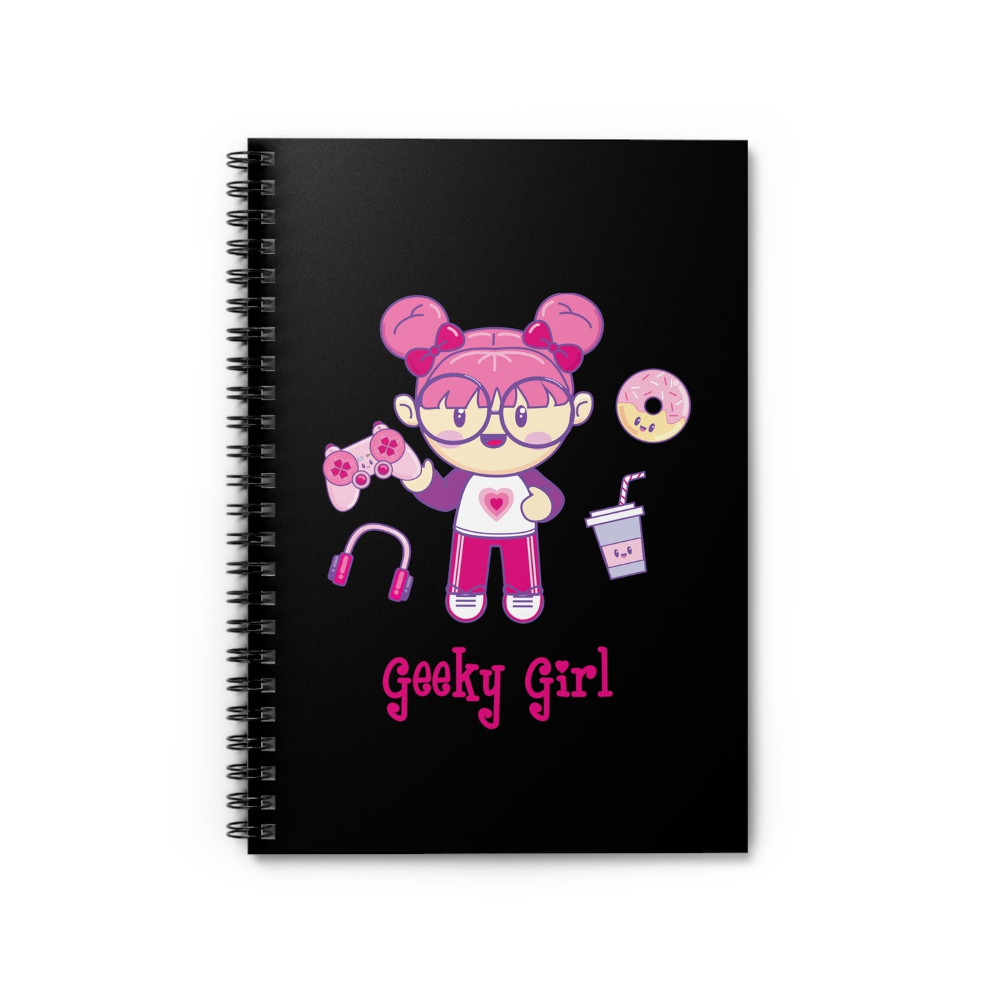 Geek Girl - Spiral Notebook - Ruled Line