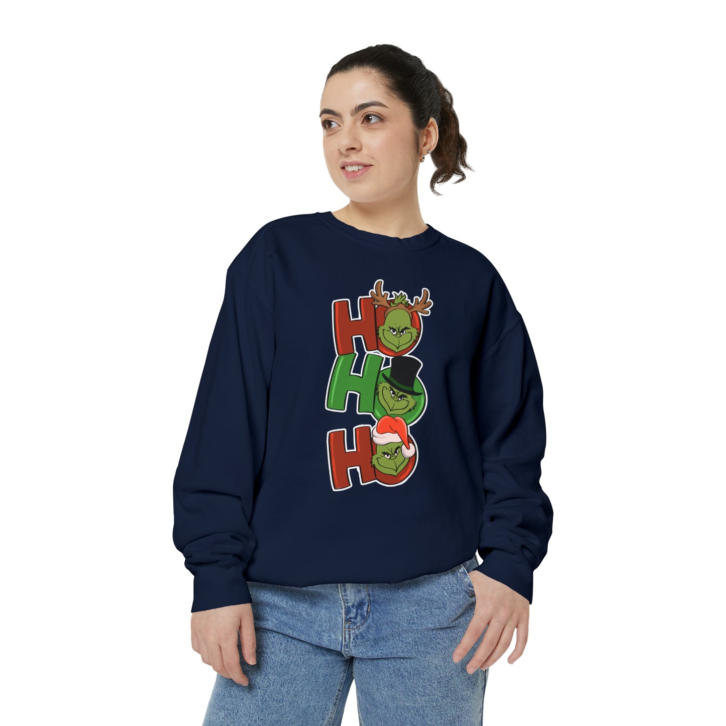 Grinch - Unisex Garment-Dyed Sweatshirt