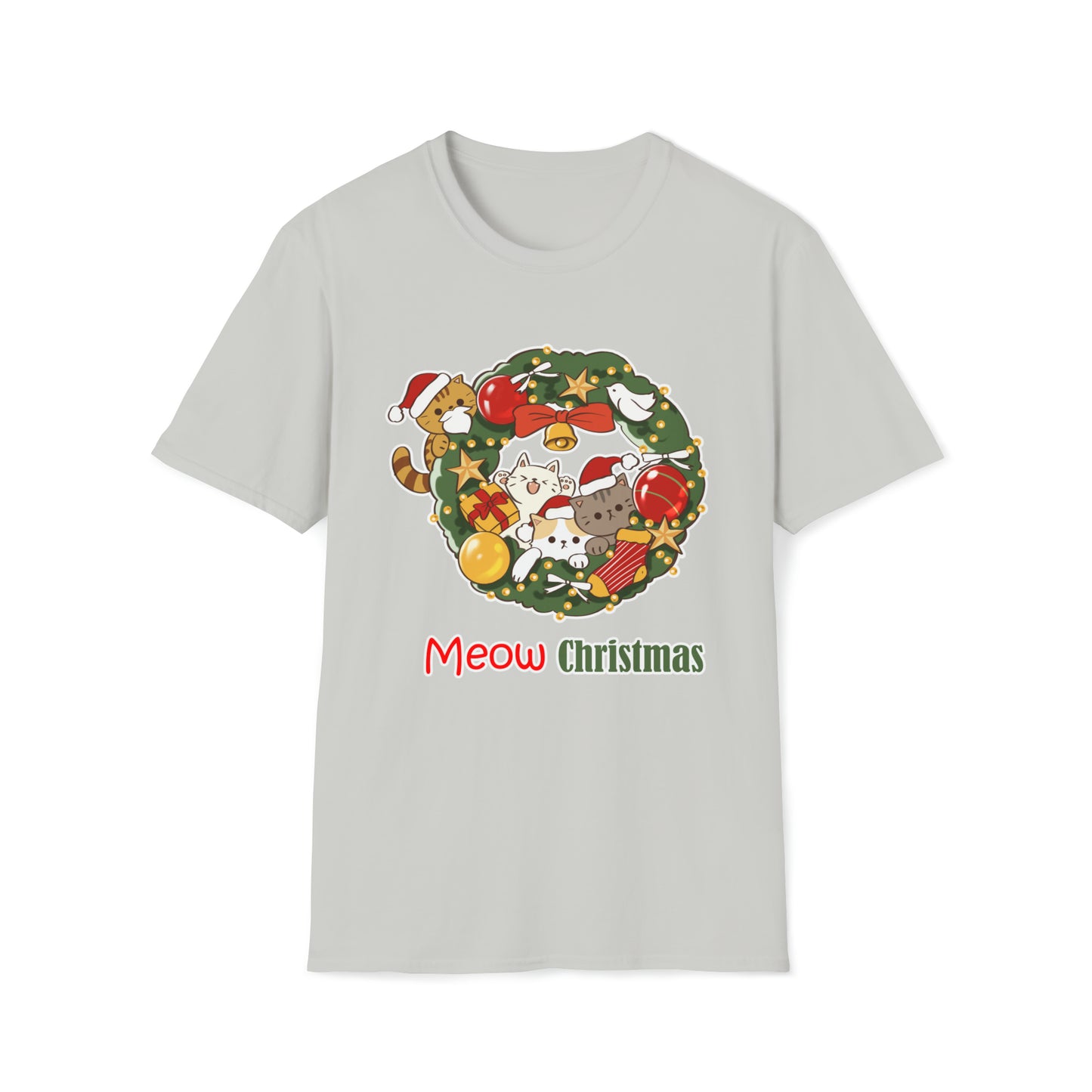 Meow Christmas - Unisex Softstyle T-Shirt