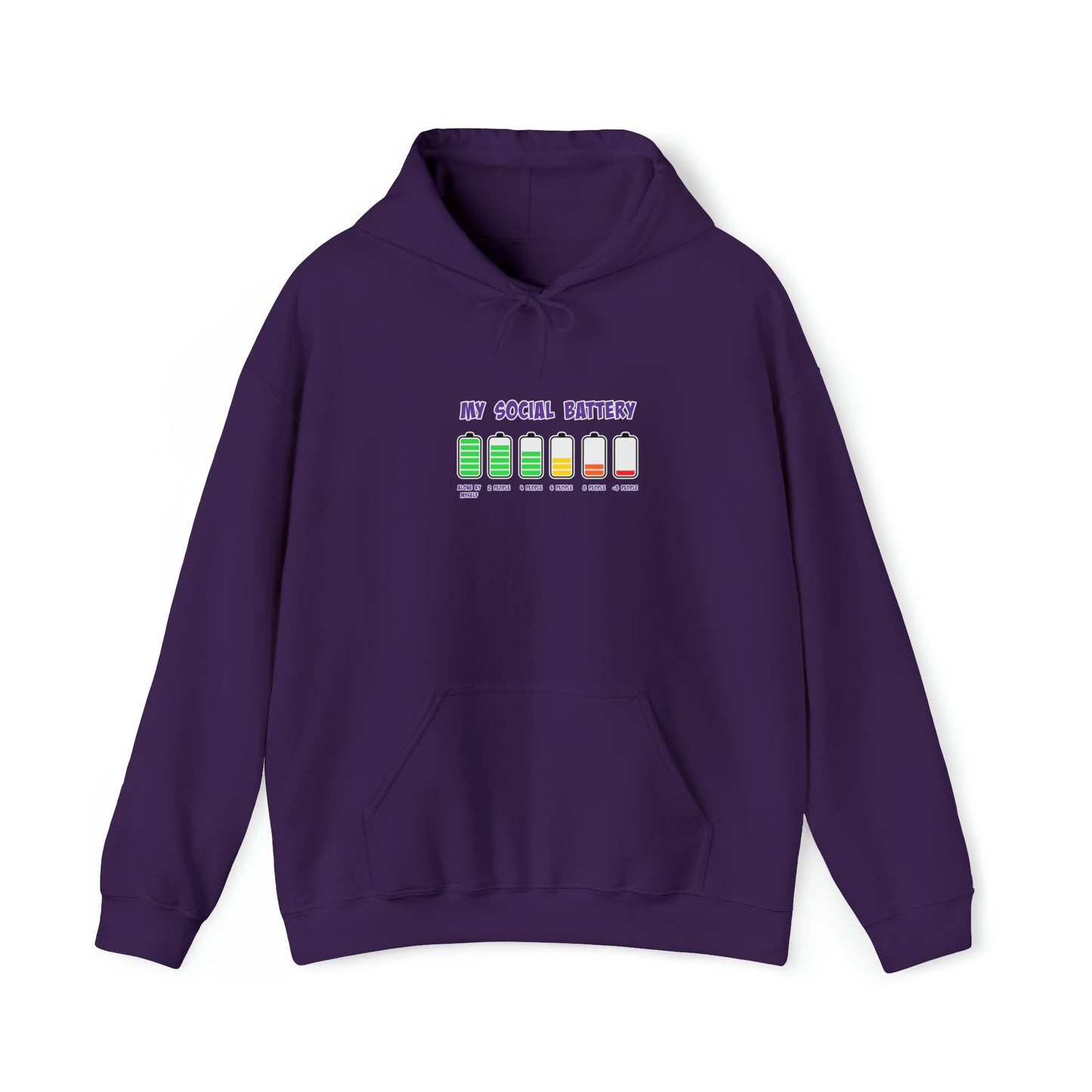 Social Battery - Unisex Heavy Blend™ Hooded Sweatshirt