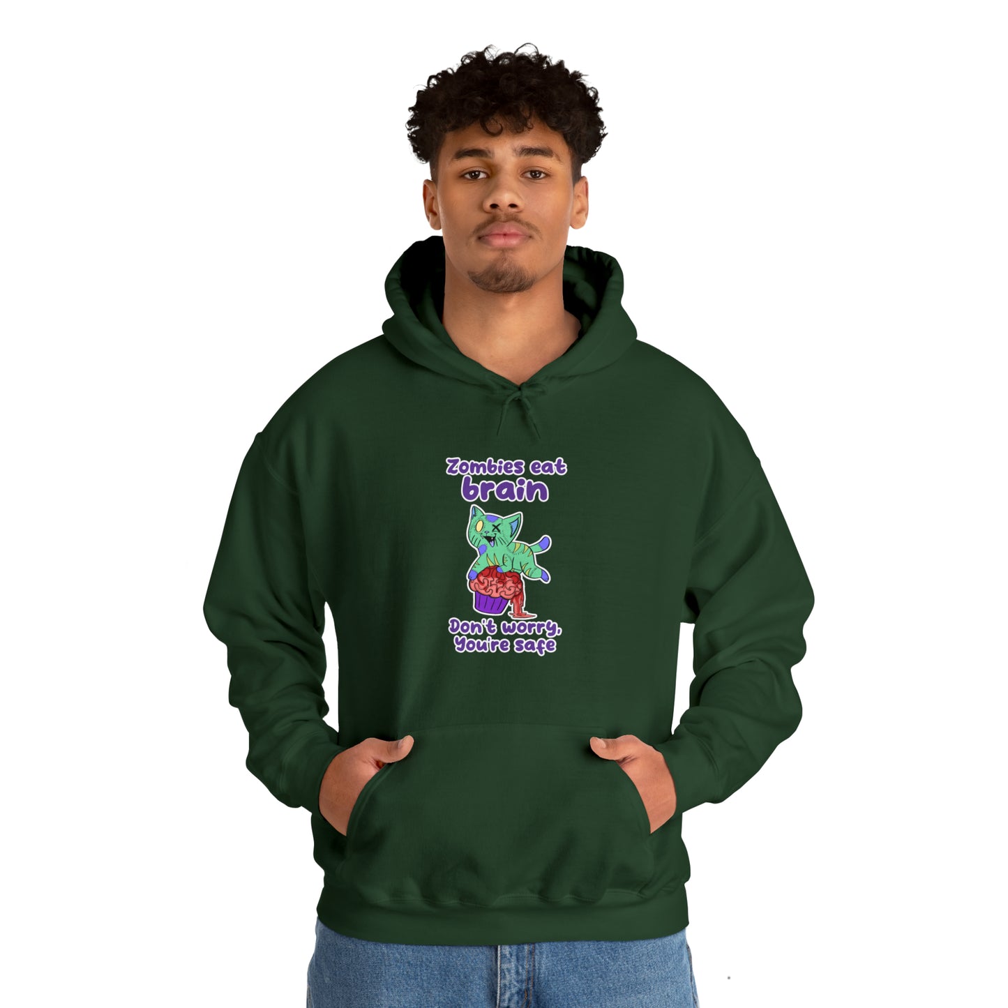 Zombie Cat - Unisex Heavy Blend™ Hooded Sweatshirt