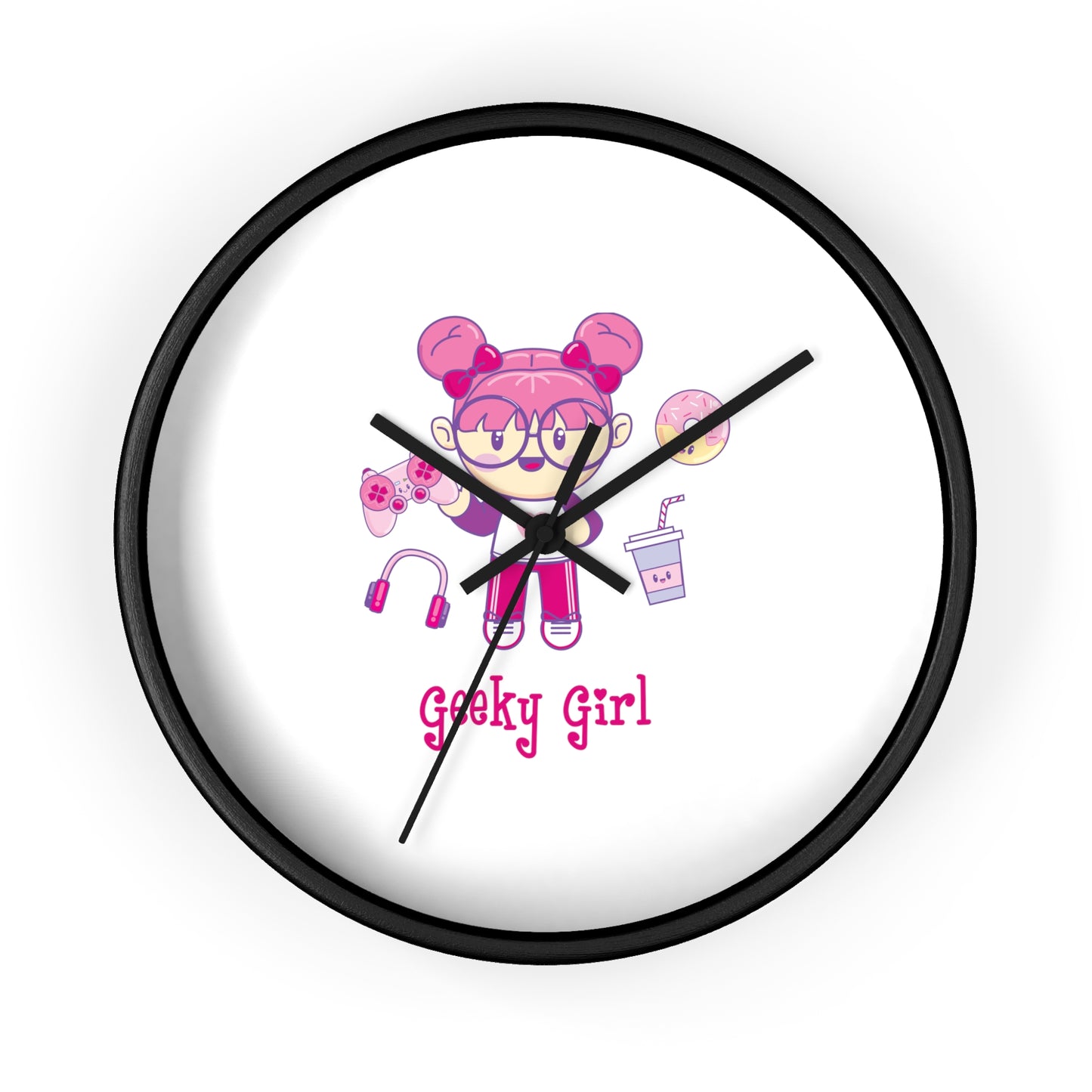 Geek Girl - Wall Clock