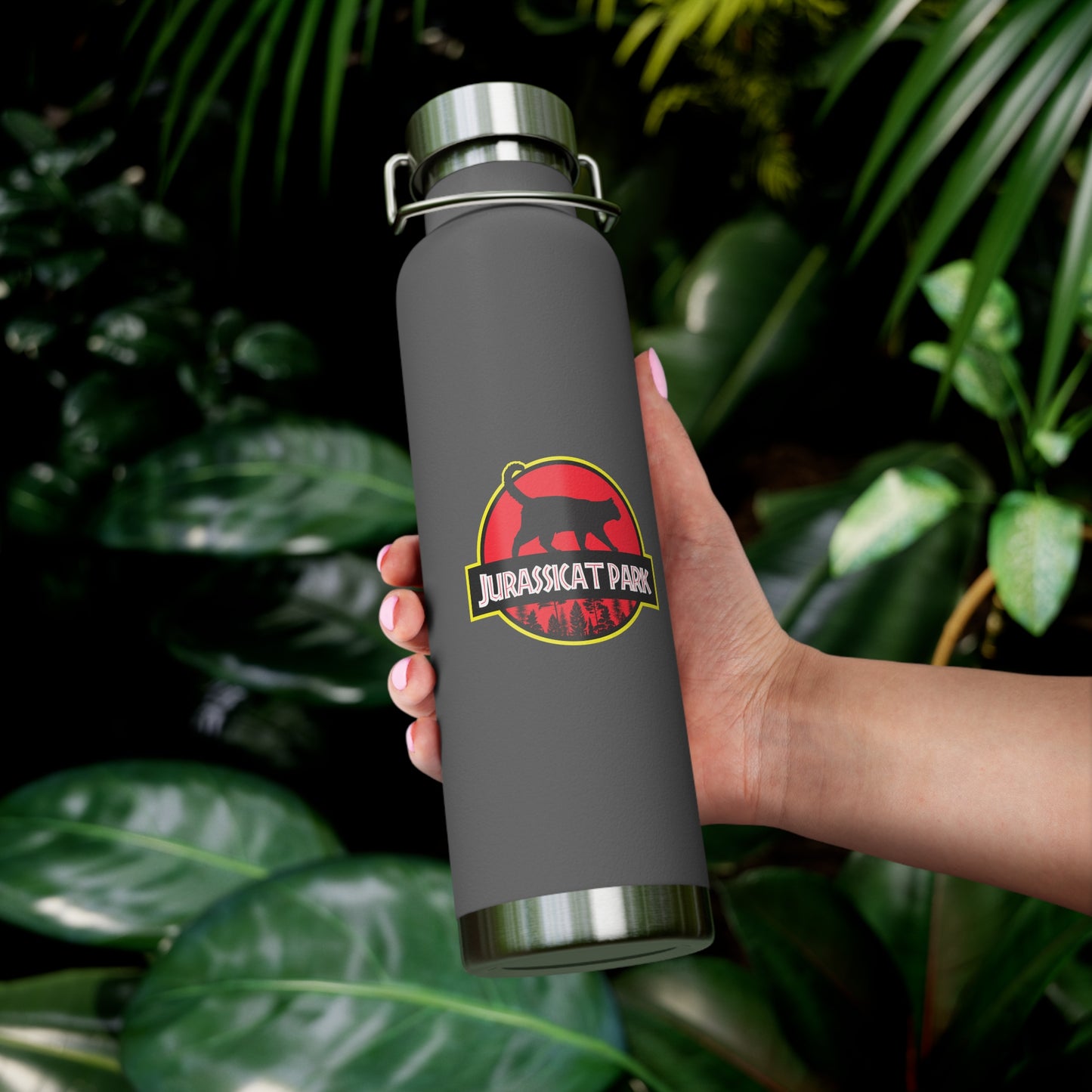 Jurassicat Park - Copper Vacuum Insulated Bottle, 22oz