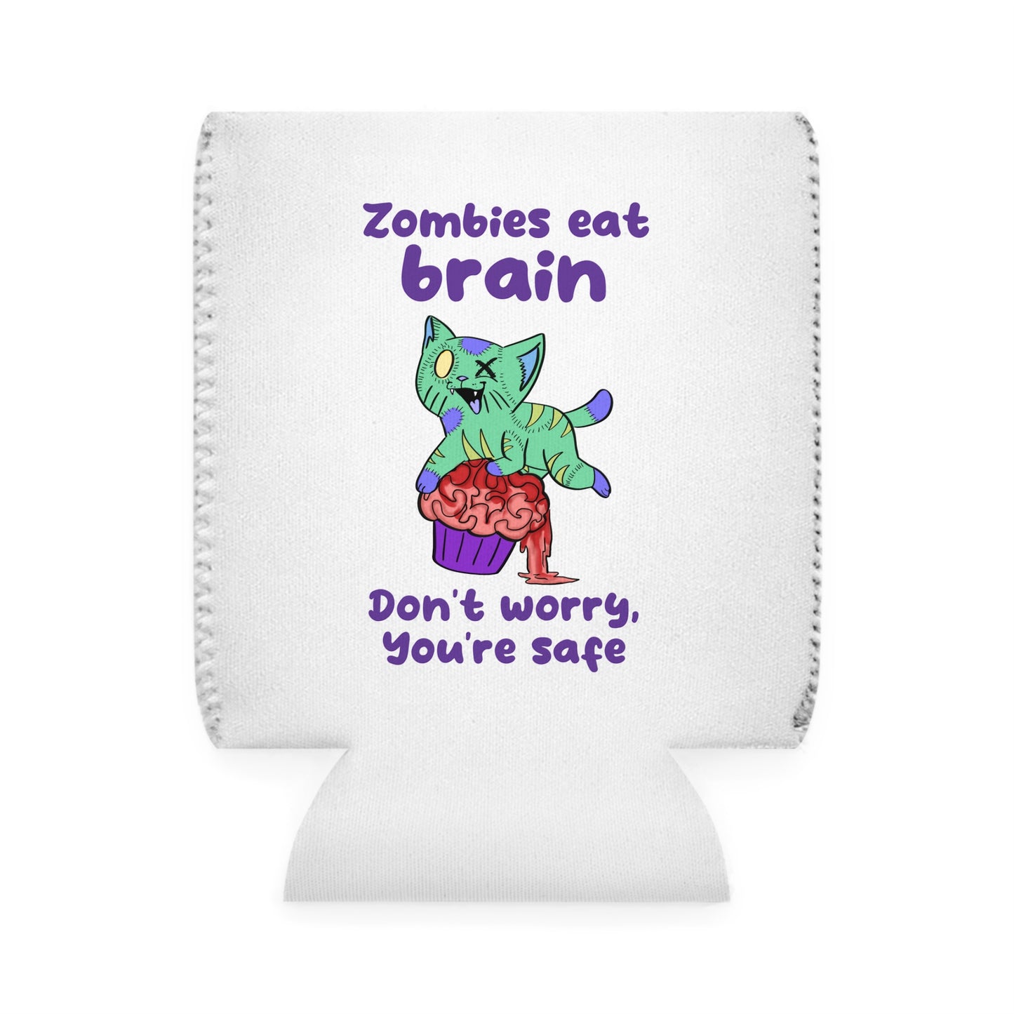 Zombie Cat - Can Cooler Sleeve