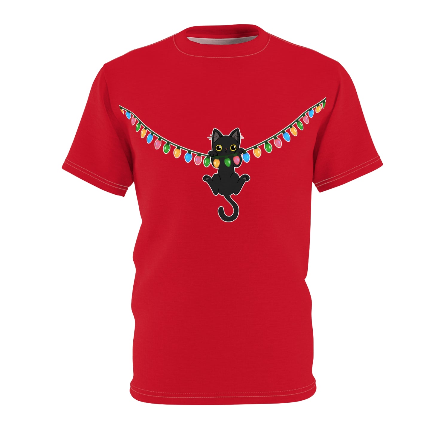 Meow Christmas - Unisex Cut & Sew Tee (AOP)