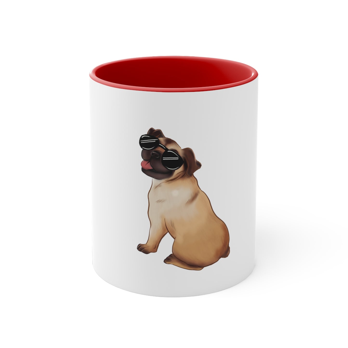 Pug - Accent Coffee Mug, 11oz