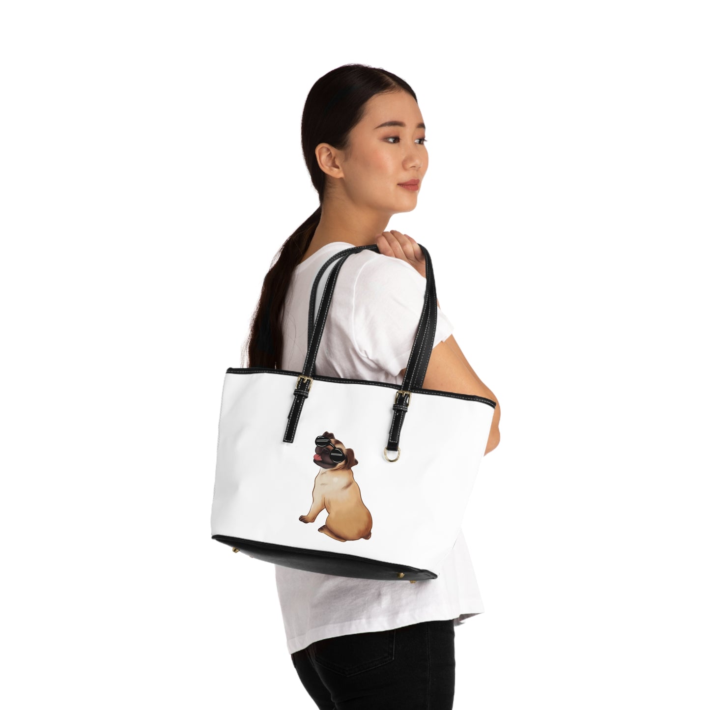 Pug - PU Leather Shoulder Bag