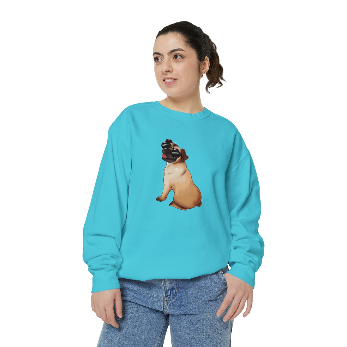 Pug - Unisex Garment-Dyed Sweatshirt