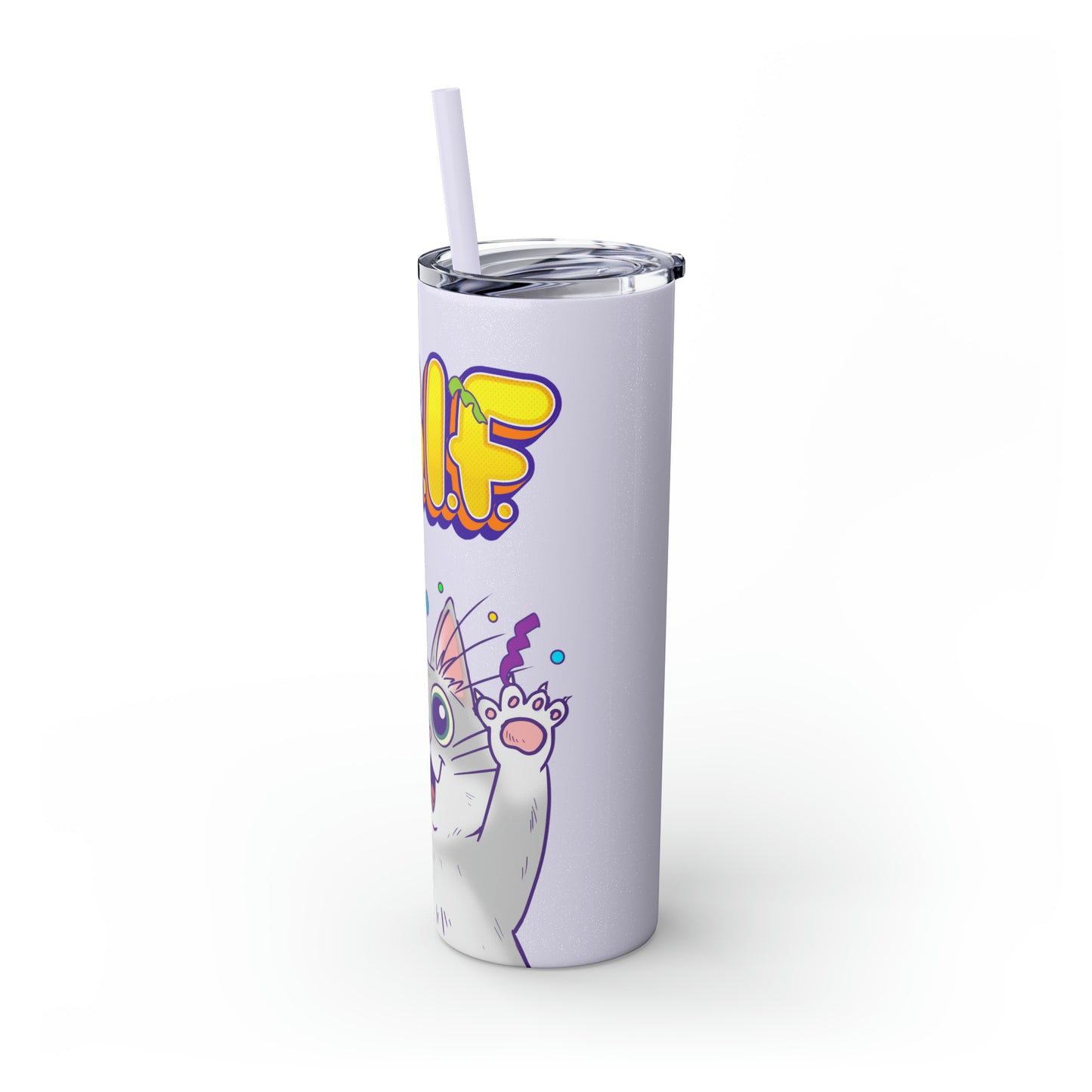 TGIF - Skinny Tumbler with Straw, 20oz