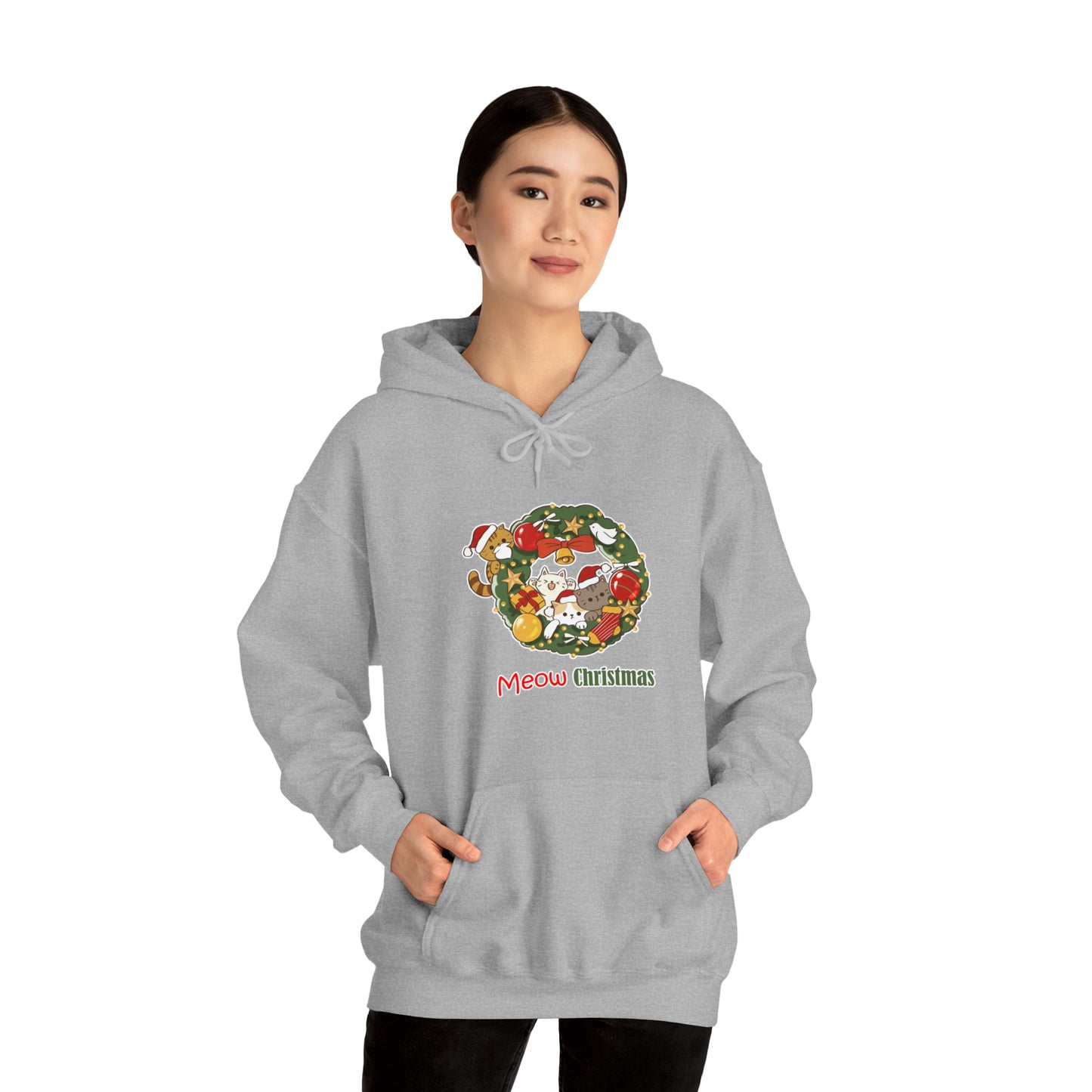 Meow Christmas - Unisex Heavy Blend™ Hooded Sweatshirt