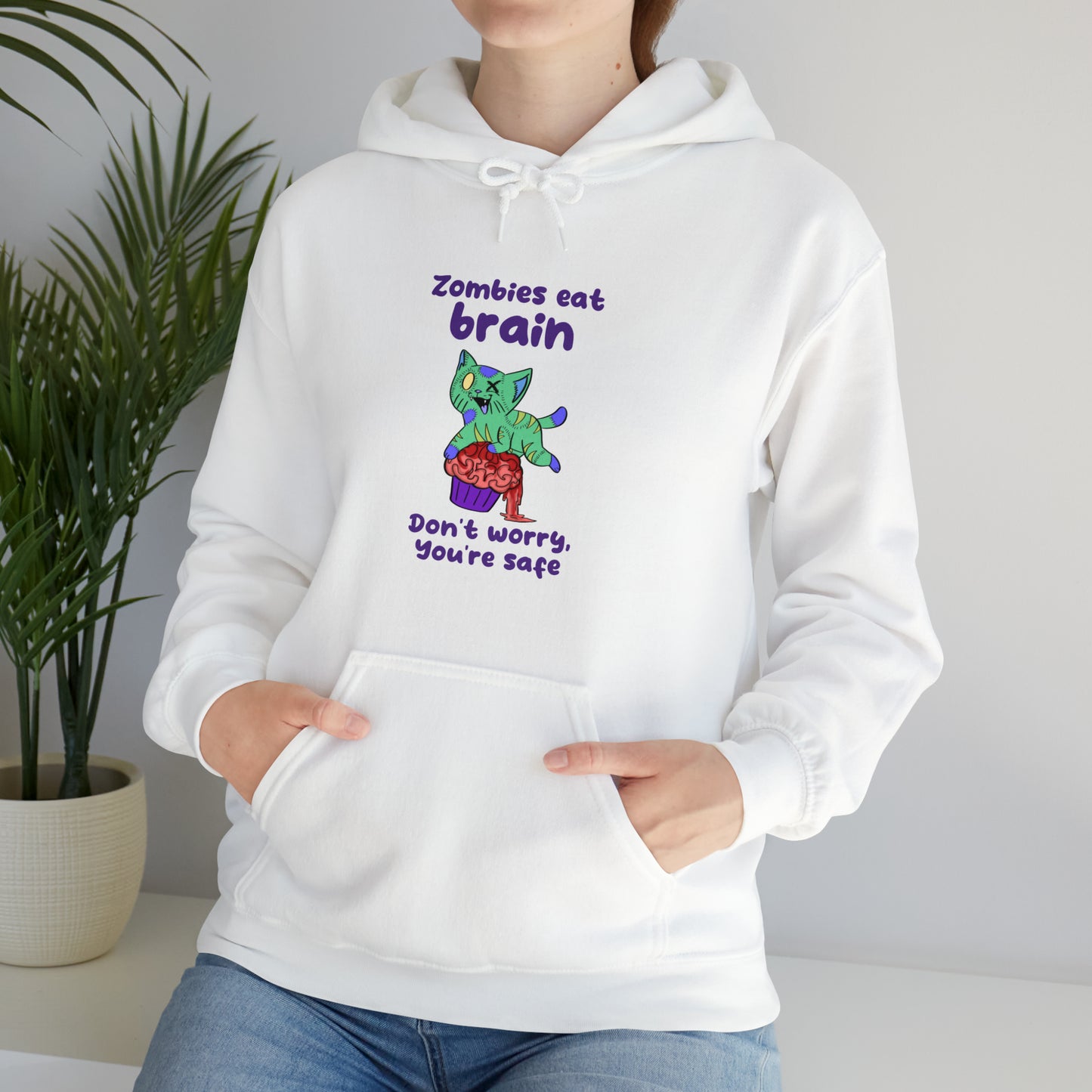 Zombie Cat - Unisex Heavy Blend™ Hooded Sweatshirt