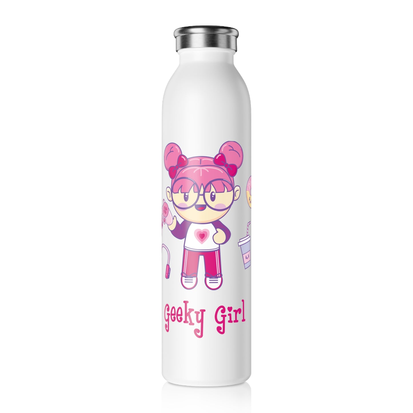 Geek Girl - Slim Water Bottle