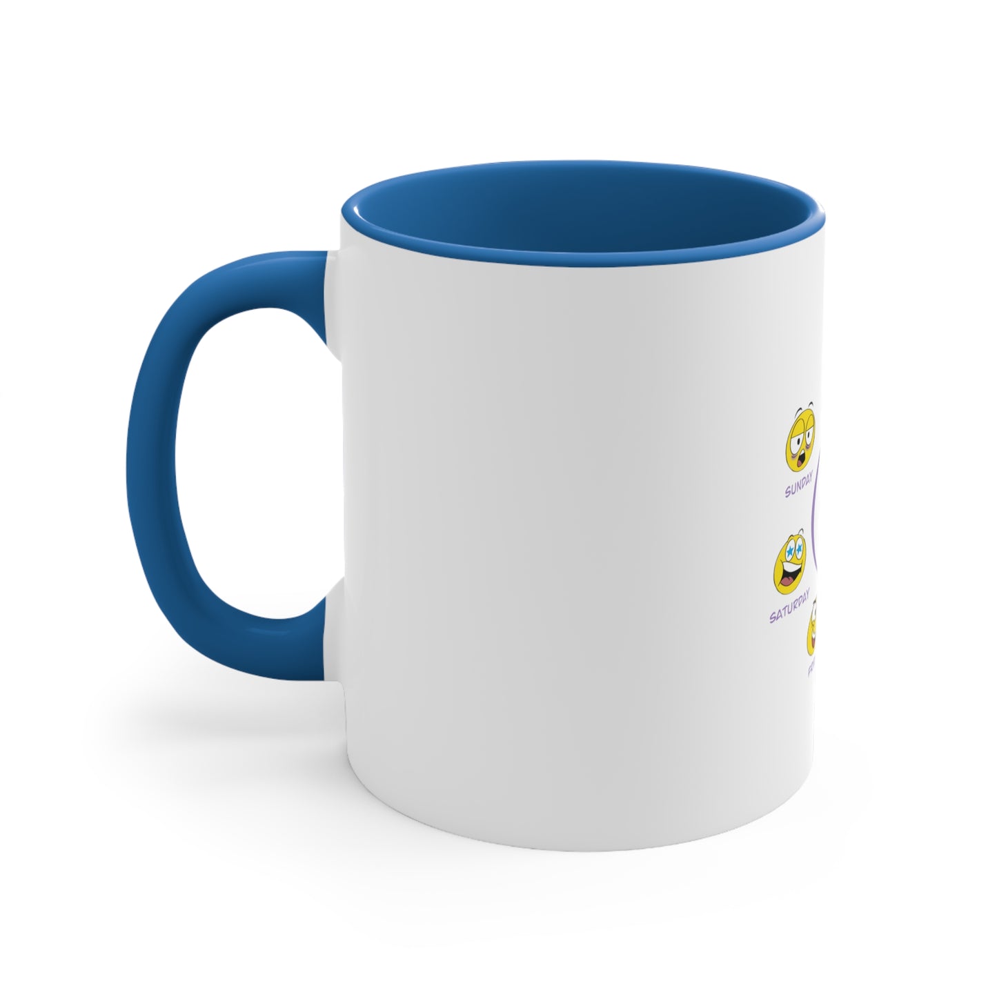 Weekly  Mood Loop - Accent Coffee Mug, 11oz