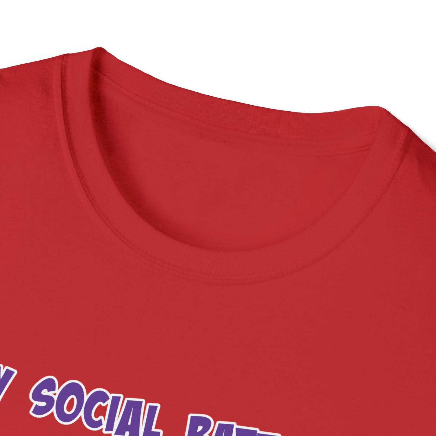 Social Battery - Unisex Softstyle T-Shirt