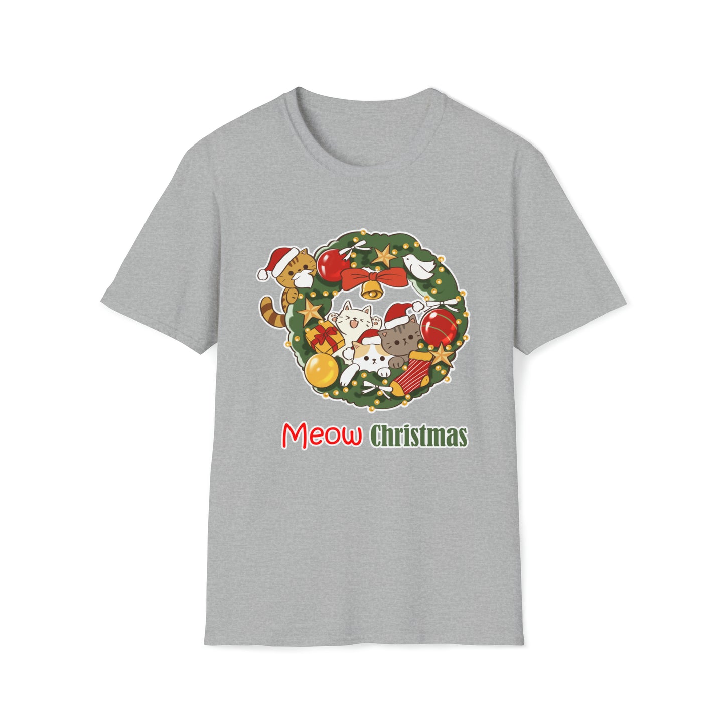 Meow Christmas - Unisex Softstyle T-Shirt