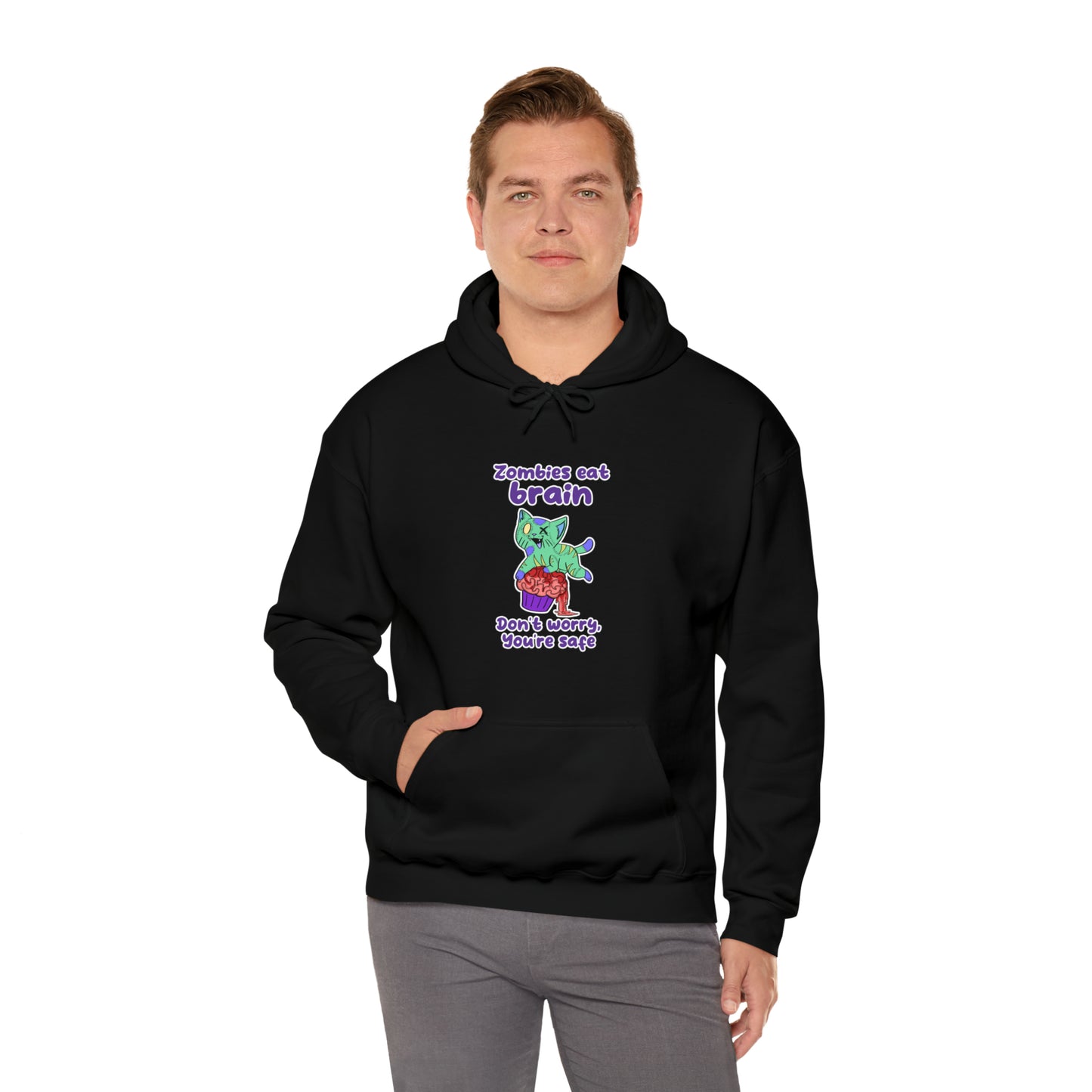 Zombie Cat - Unisex Heavy Blend™ Hooded Sweatshirt