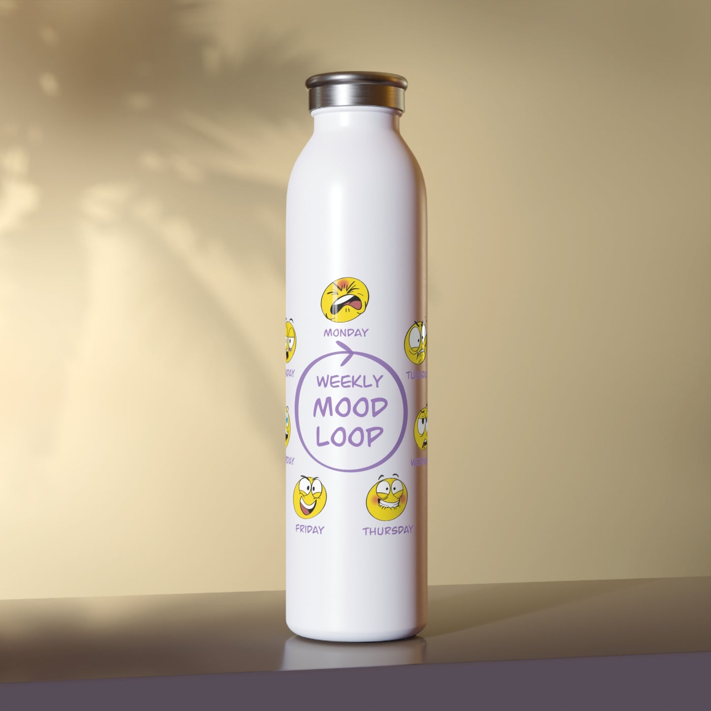 Mood Loop - Slim Water Bottle