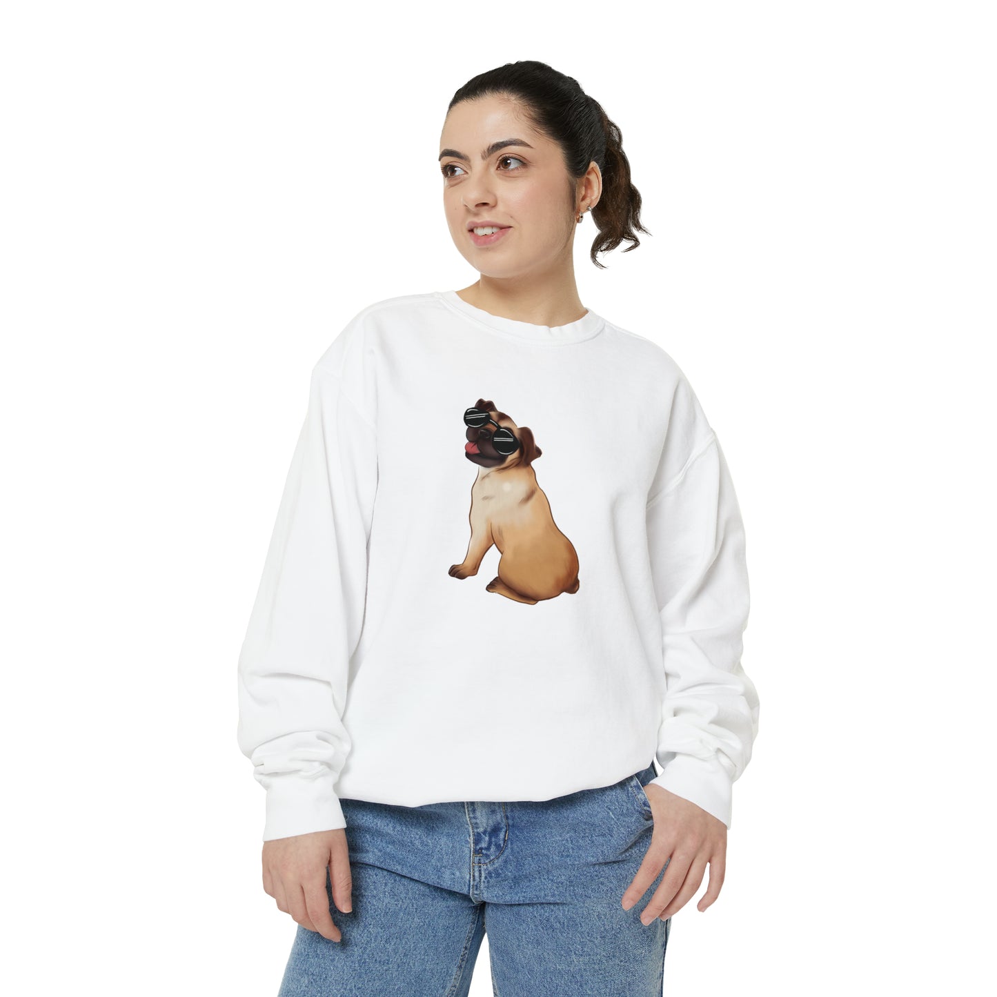 Pug - Unisex Garment-Dyed Sweatshirt