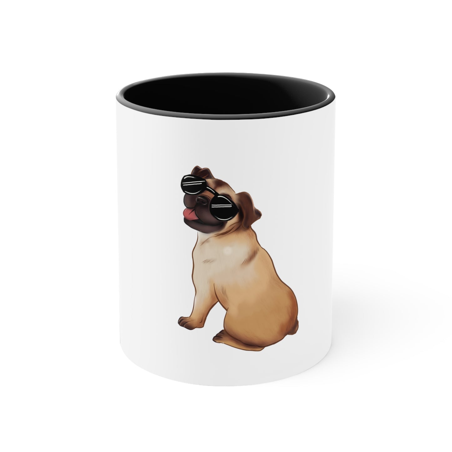 Pug - Accent Coffee Mug, 11oz