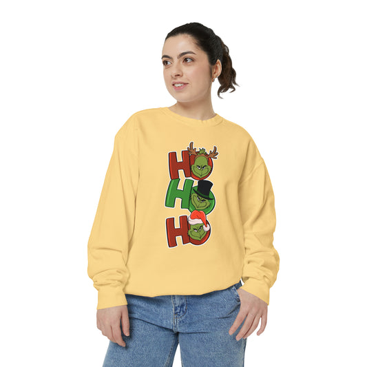 Grinch - Unisex Garment-Dyed Sweatshirt