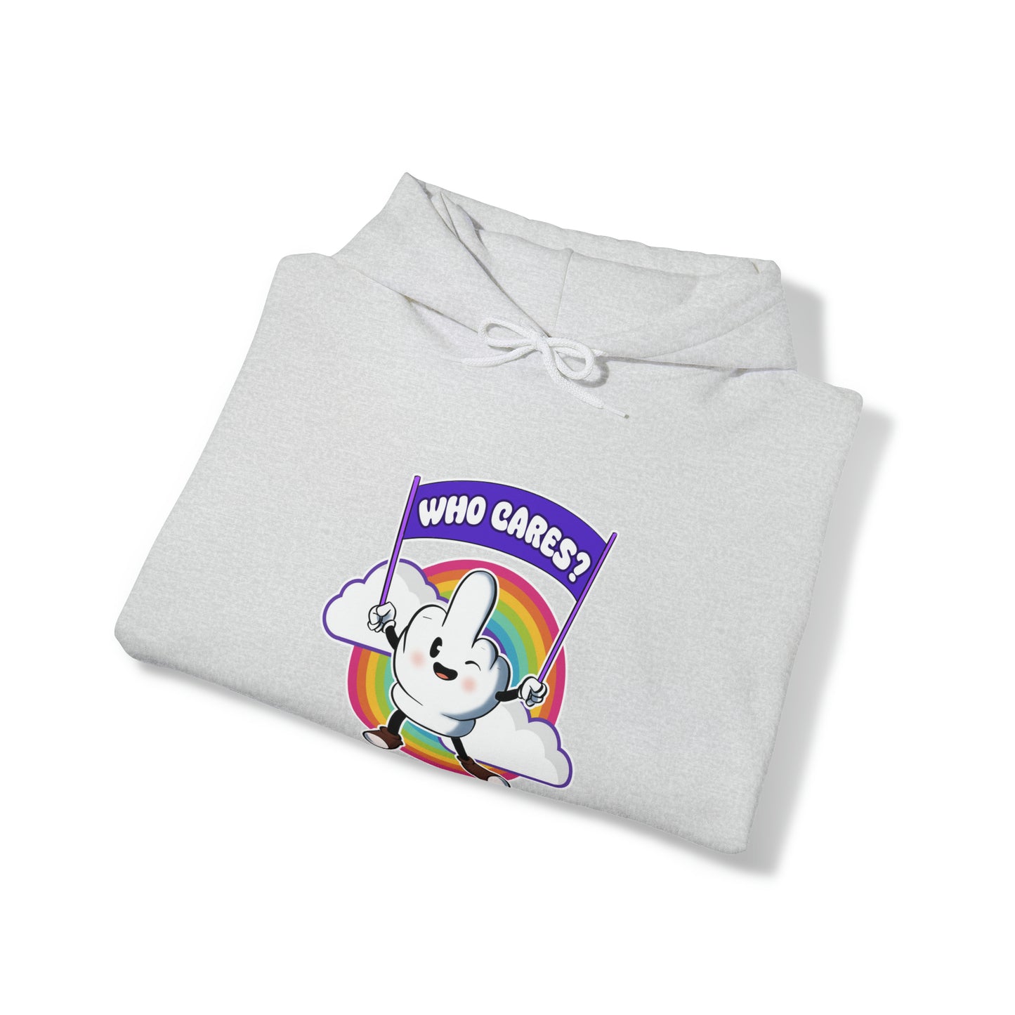 Who cares? - Unisex Heavy Blend™ Hooded Sweatshirt